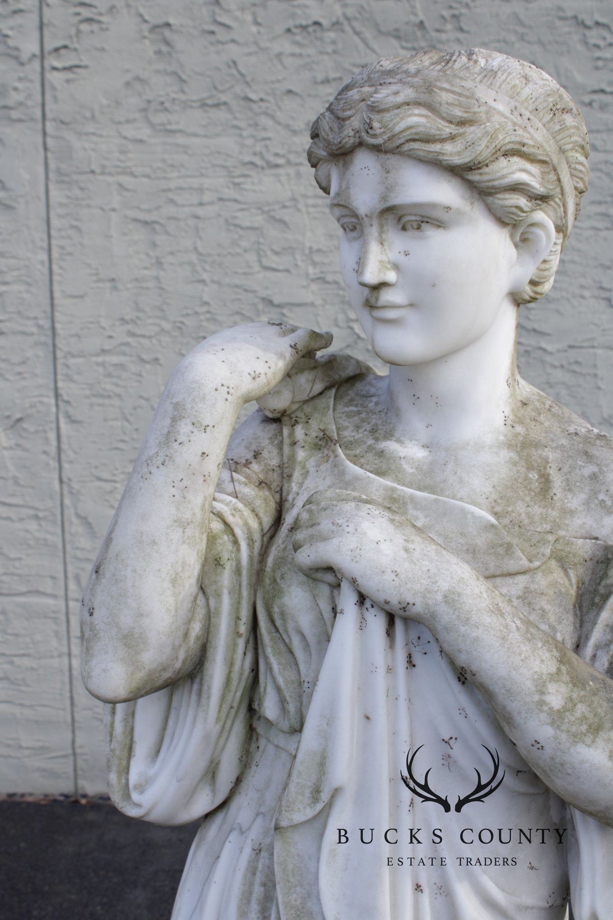 Antique Classical Style Diana Of Gabii Marble Garden Statue