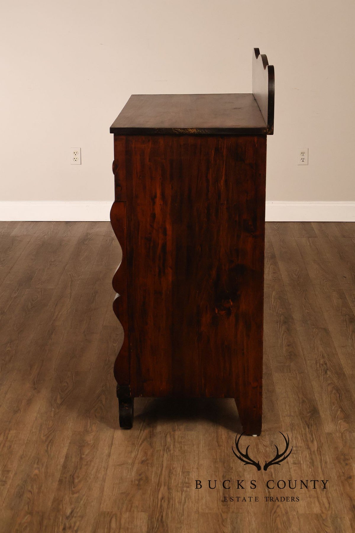 Antique American Empire Softwood Jelly Cupboard