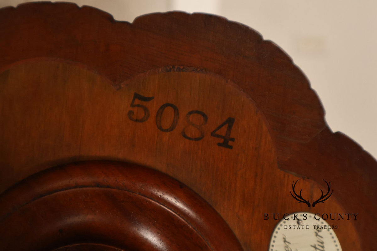 Baker Furniture Carved Mahogany Plant Stand