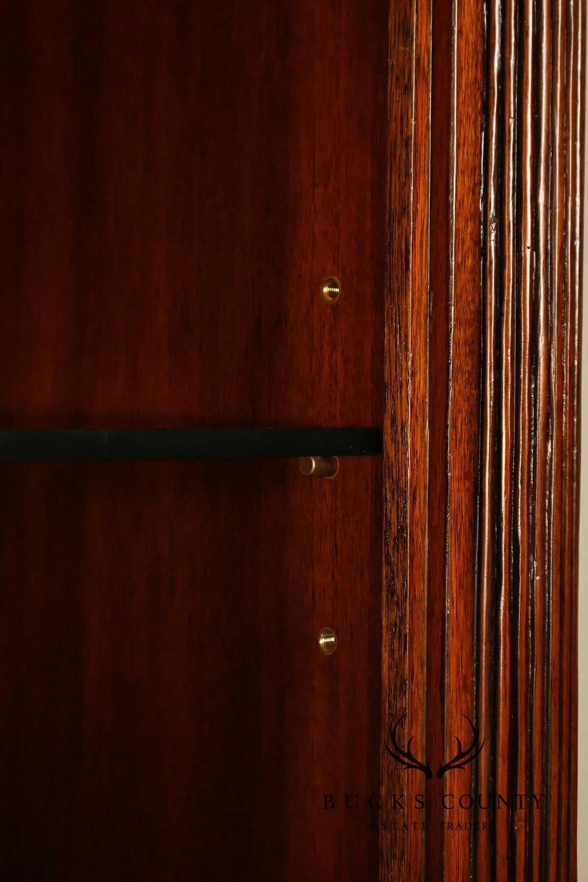 Maitland Smith Regency Style Mahogany Display Bookcase