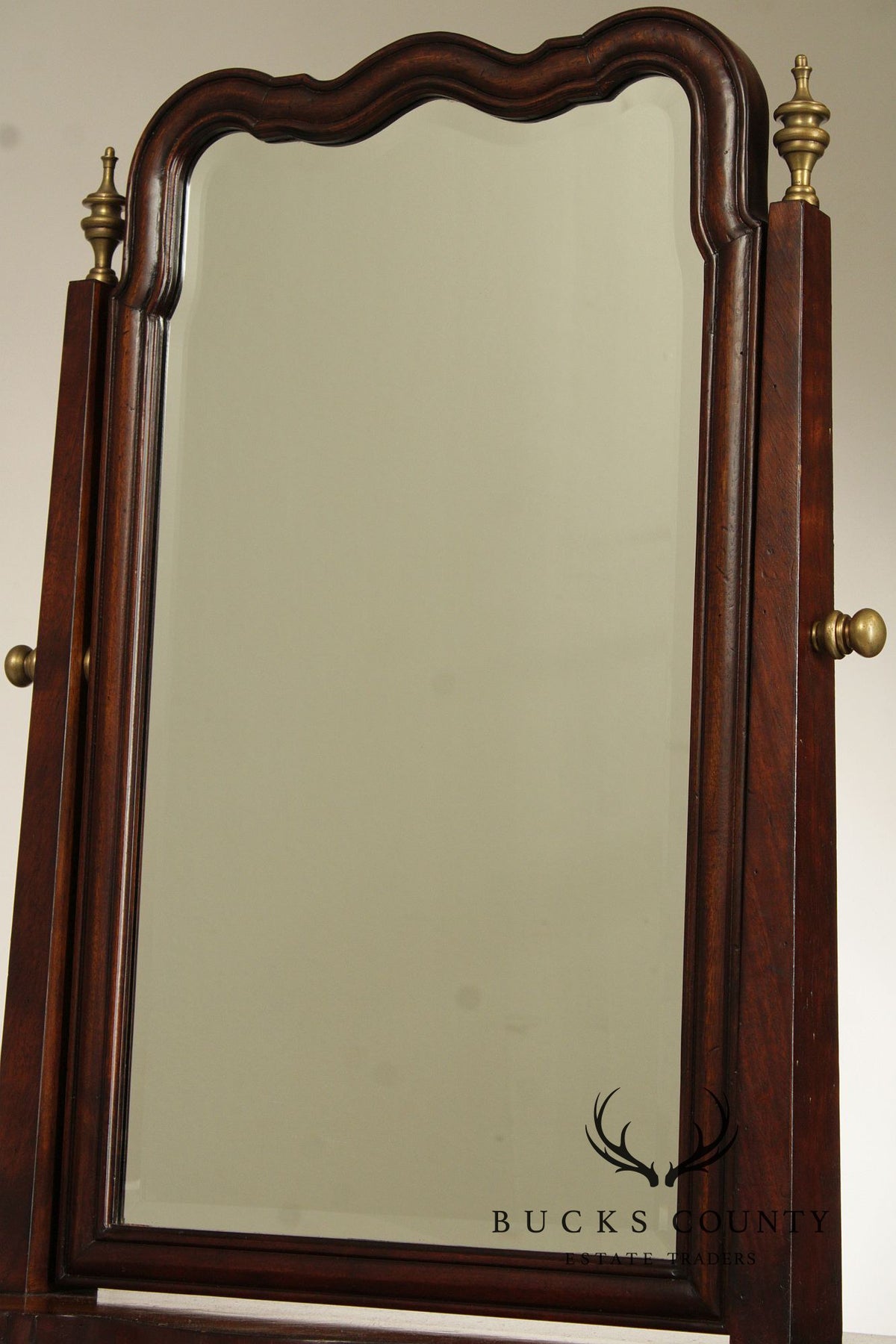 Greenbaum Interiors Georgian Style Mahogany Shaving Mirror