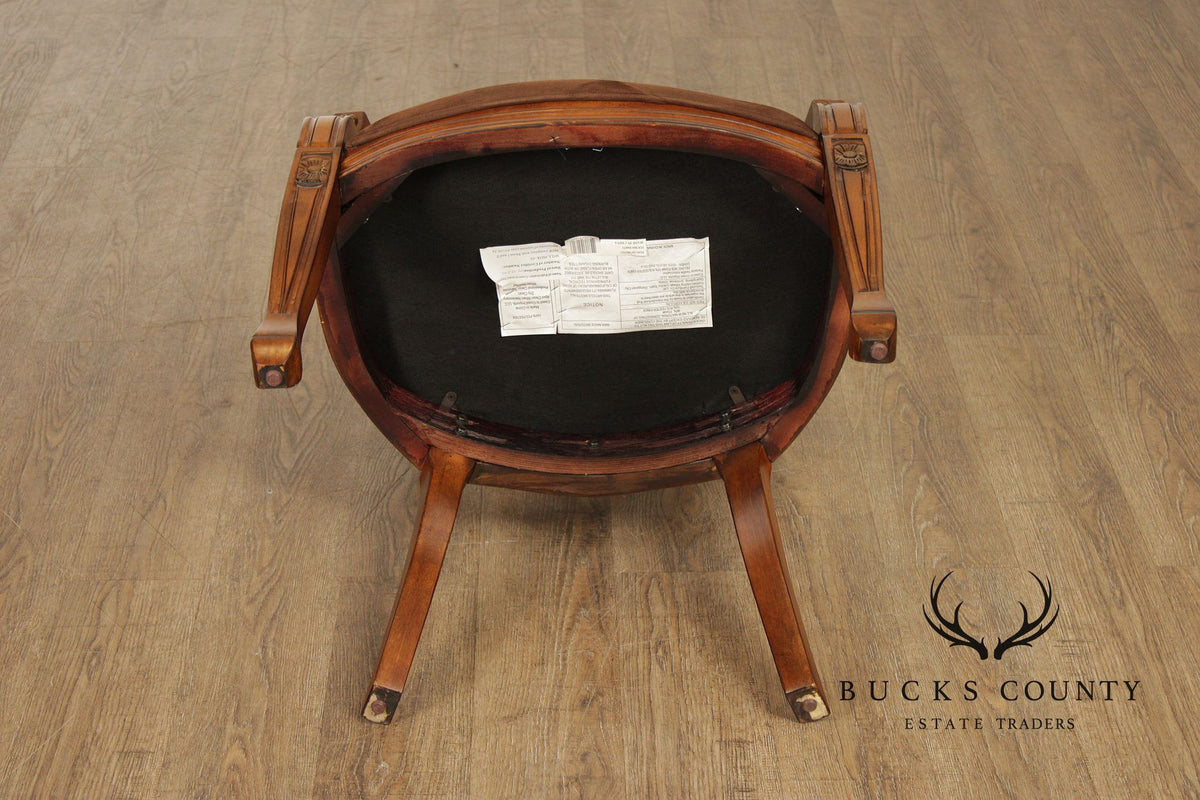 Hepplewhite Style Spider Web Back Armchair