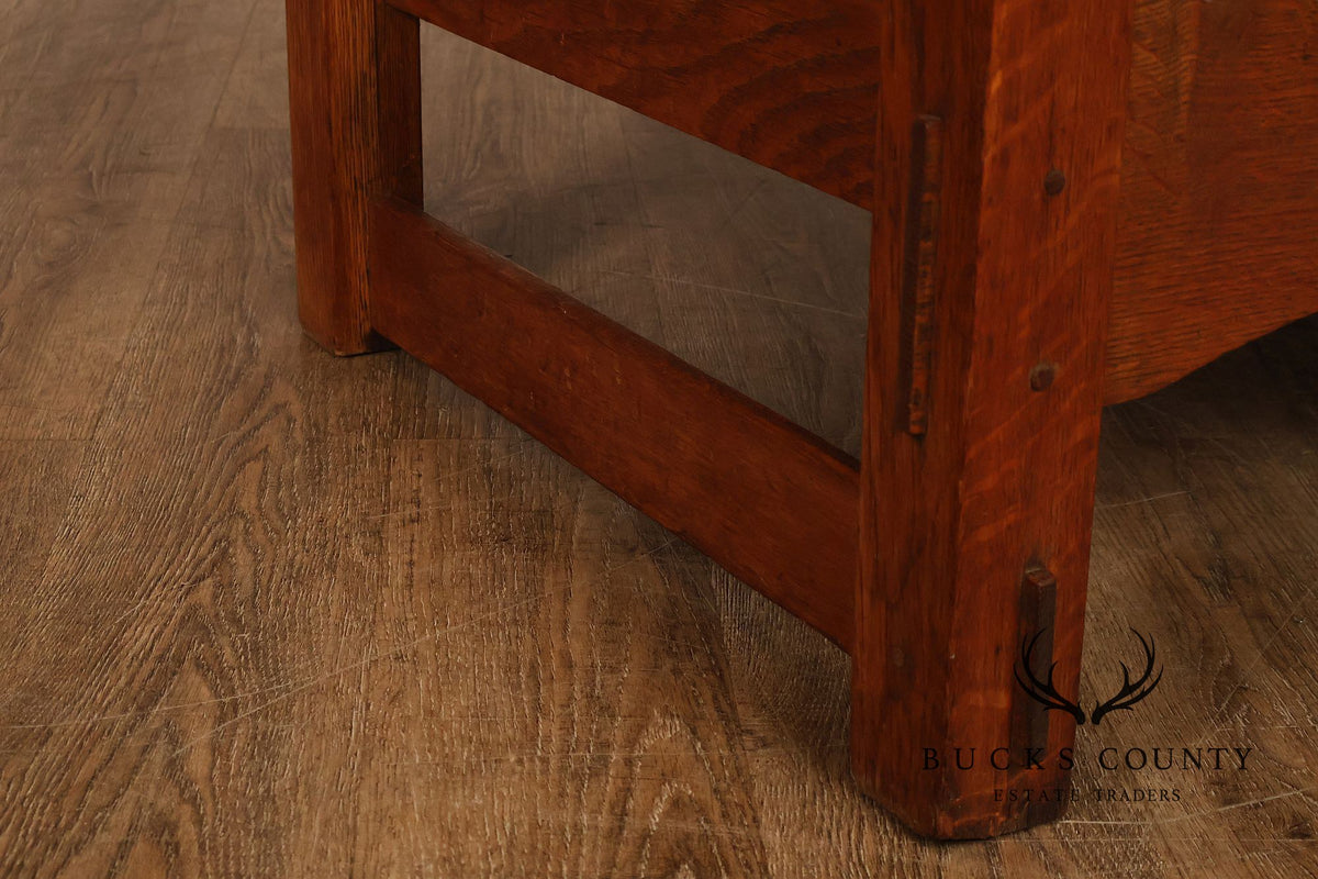 Antique Harden Arts & Crafts Oak Morris Chair