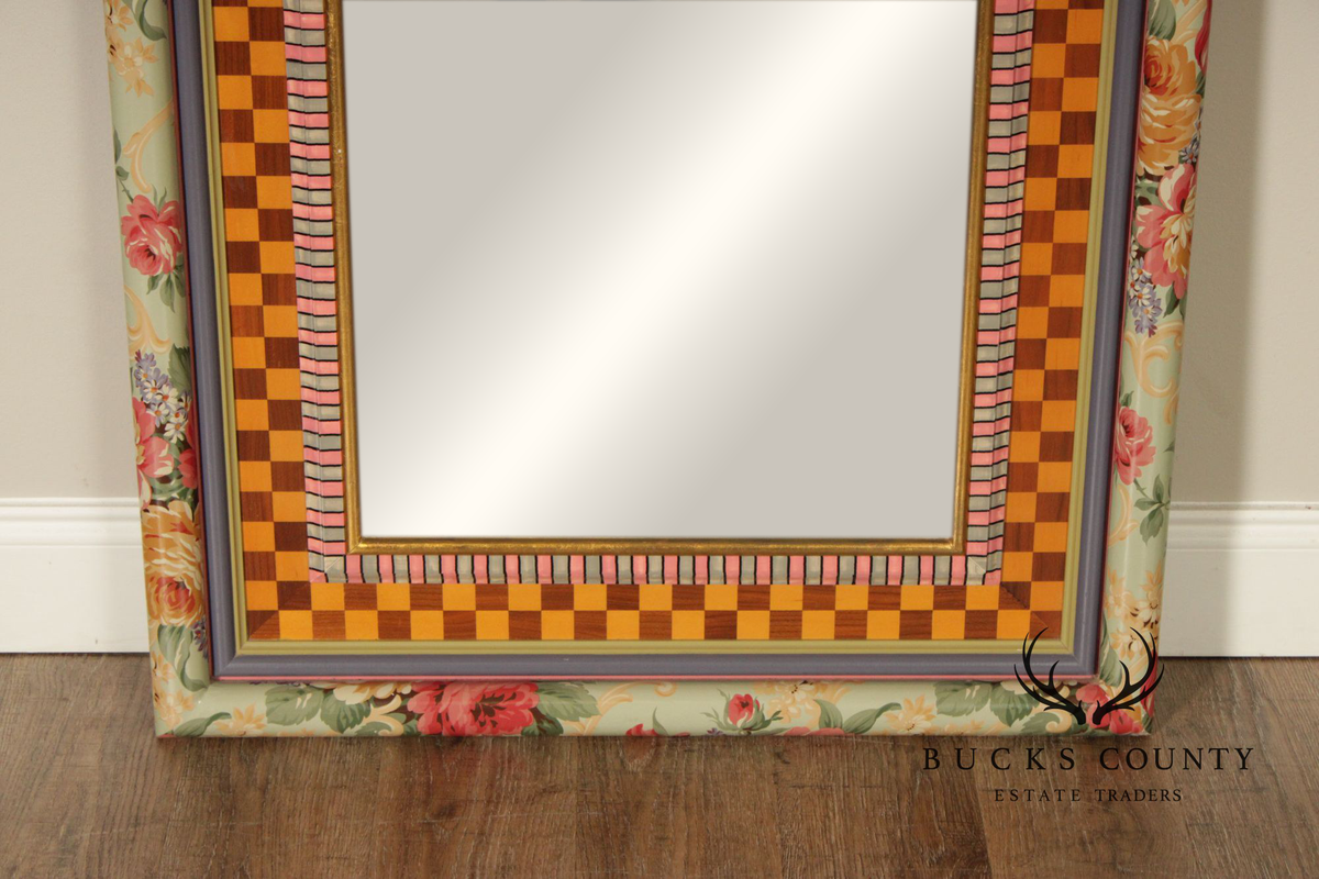 MacKenzie-Childs Whimsical Hand-Painted Wall Mirror