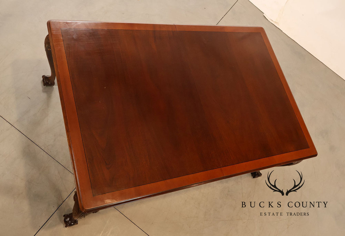 Stickley Chippendale Style Mahogany Expandable Dining Table