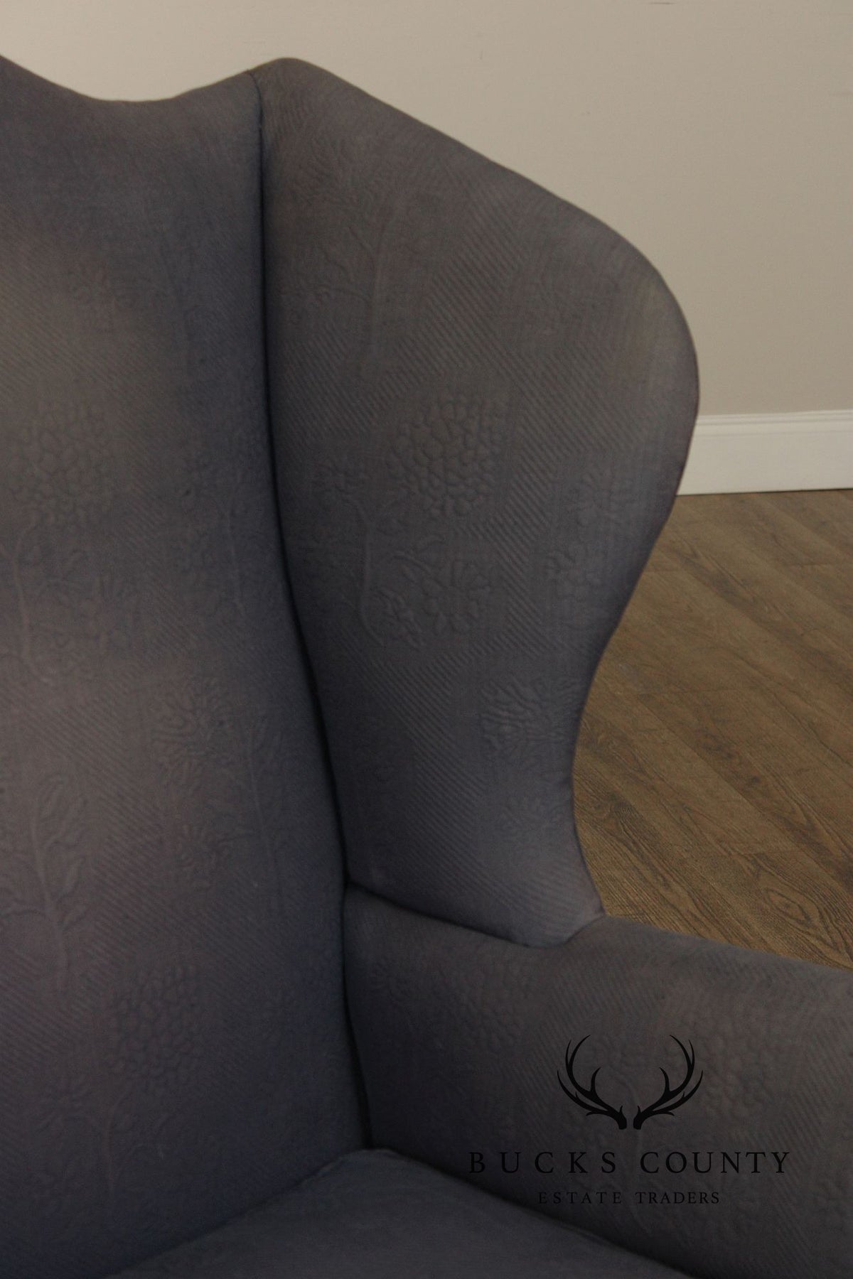 Kittinger Williamsburg Adaptation Chippendale Style Mahogany Wing Chair