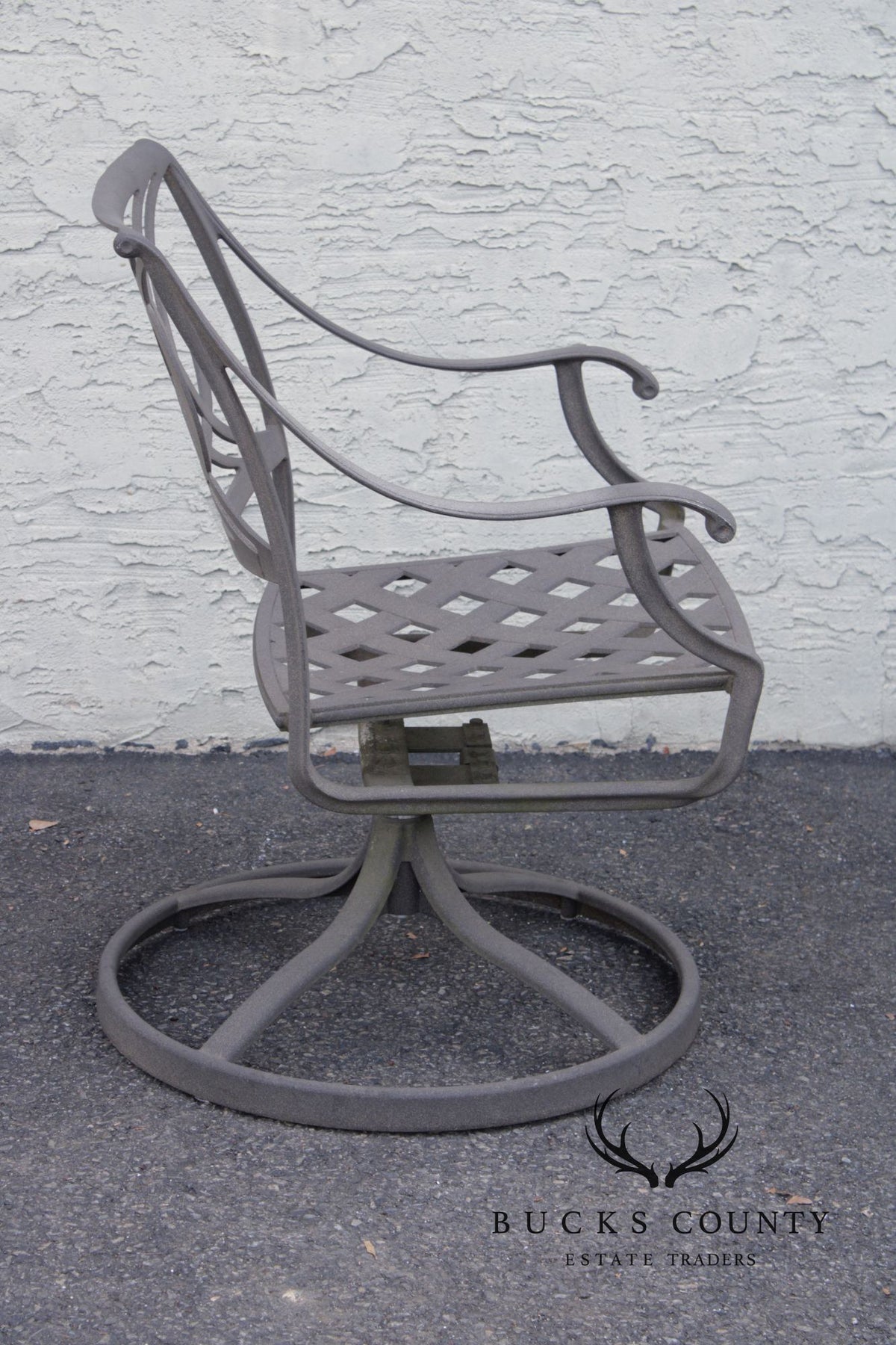 Telescope Casual Pair of 'Cadiz' Cast Aluminum Patio Swivel Rockers