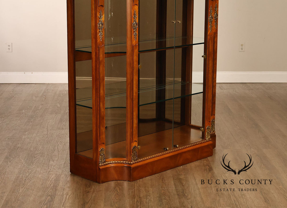 Henredon Grand Provenance Collection Lighted Glass Display Curio Cabinet
