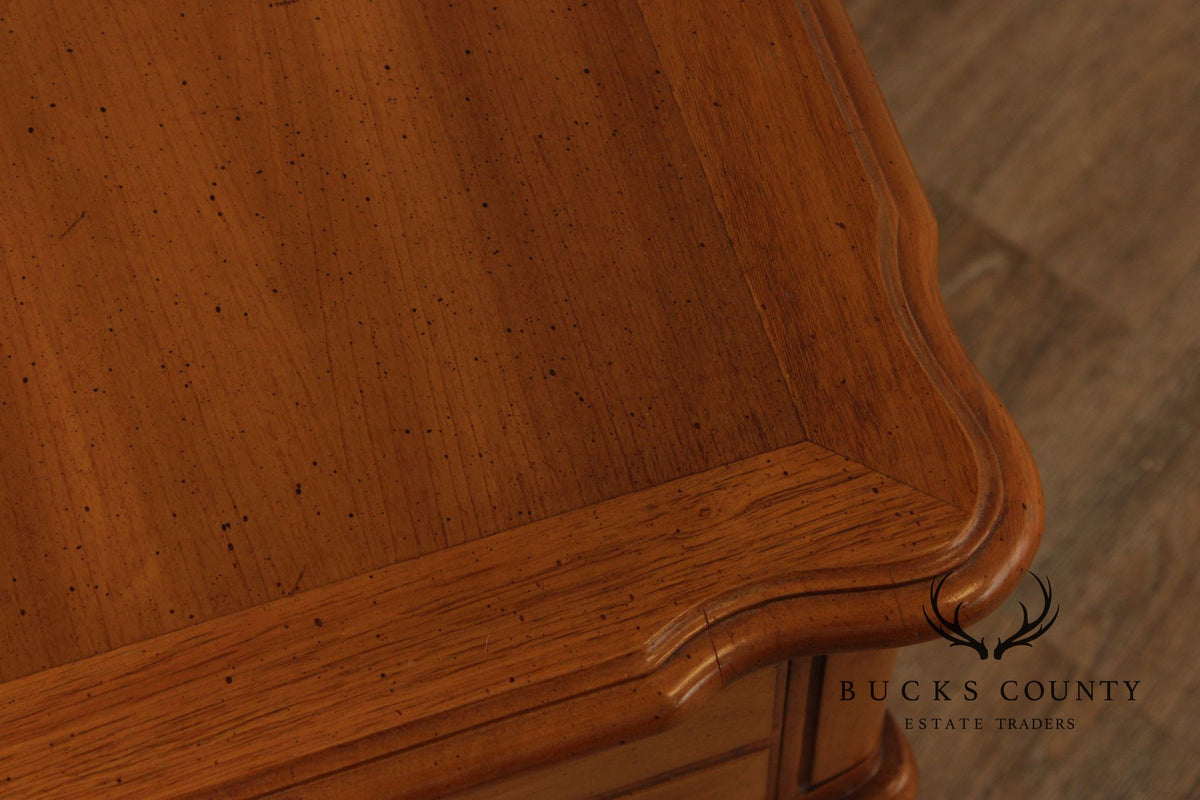 American Of Martinsville French Provincial Style Vintage Fruitwood End Table