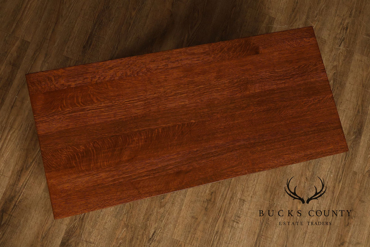 Stickley Mission Collection Oak Spindle Coffee Table