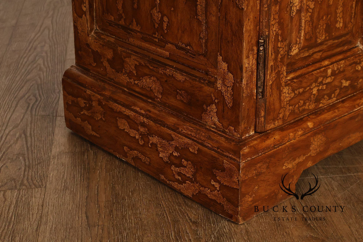 Bausman & Company Paint Decorated Four Door Sideboard Buffet Cabinet