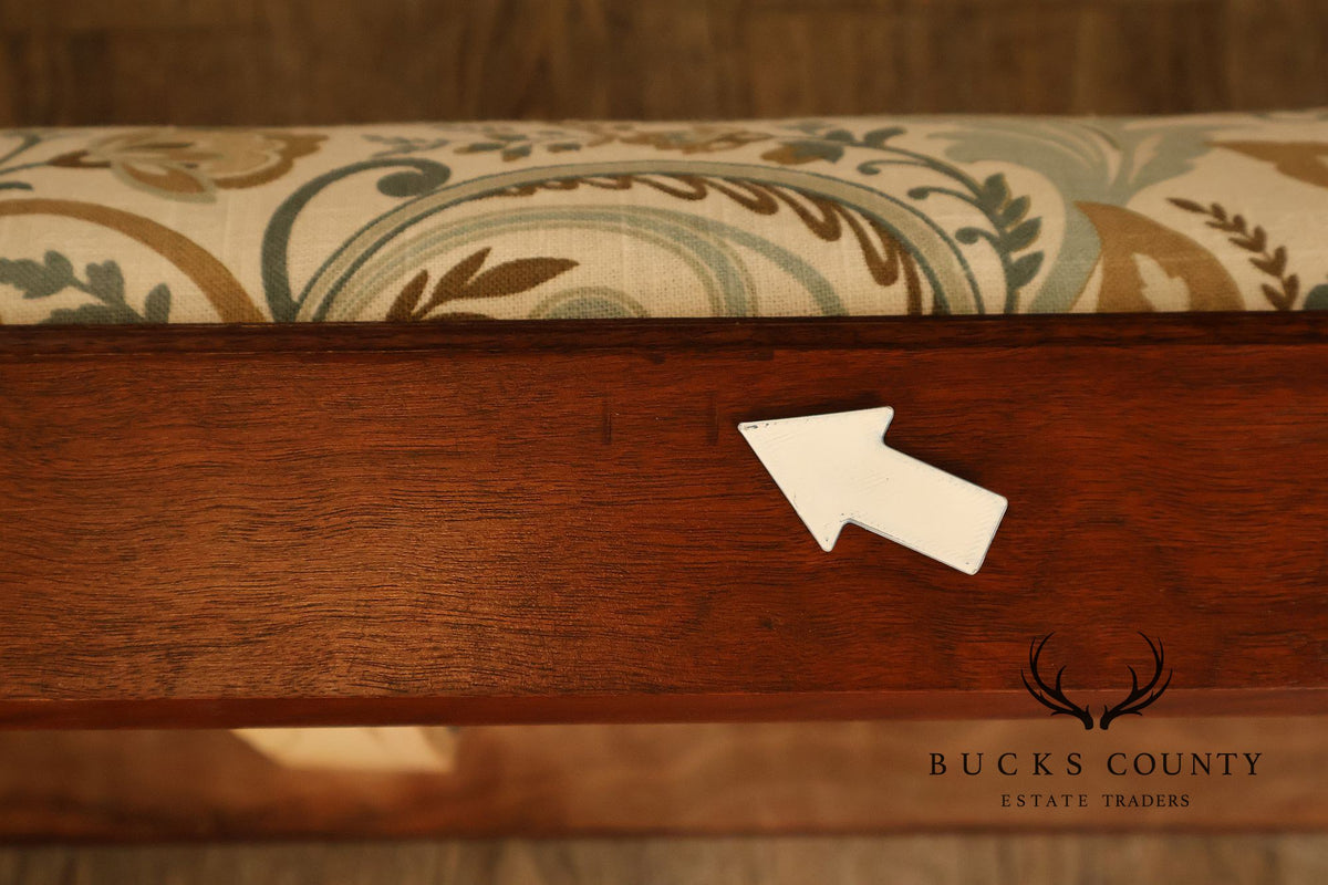 Chippendale Style Mahogany Window Bench