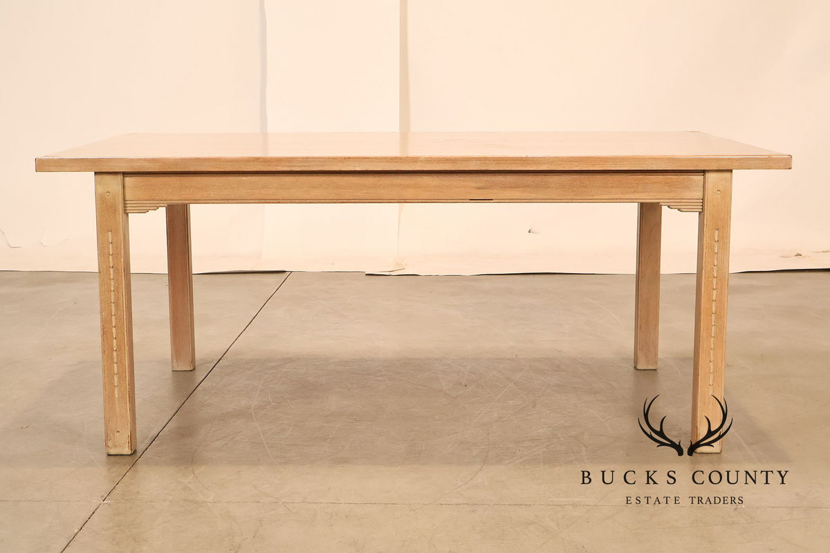 Southwest Style Cerused Pine Dining Table