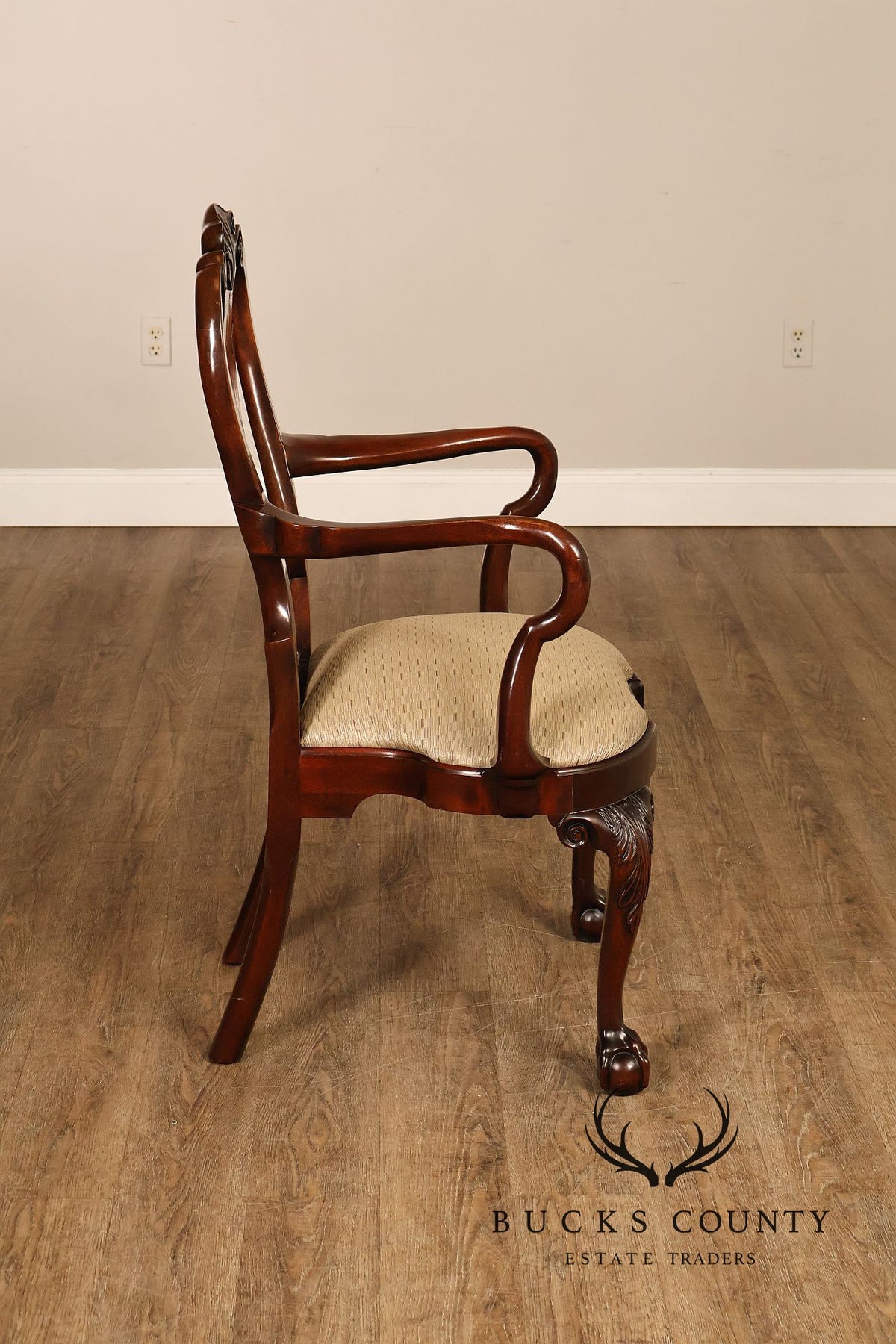Kindel Winterthur Collection Pair of Mahogany Armchairs