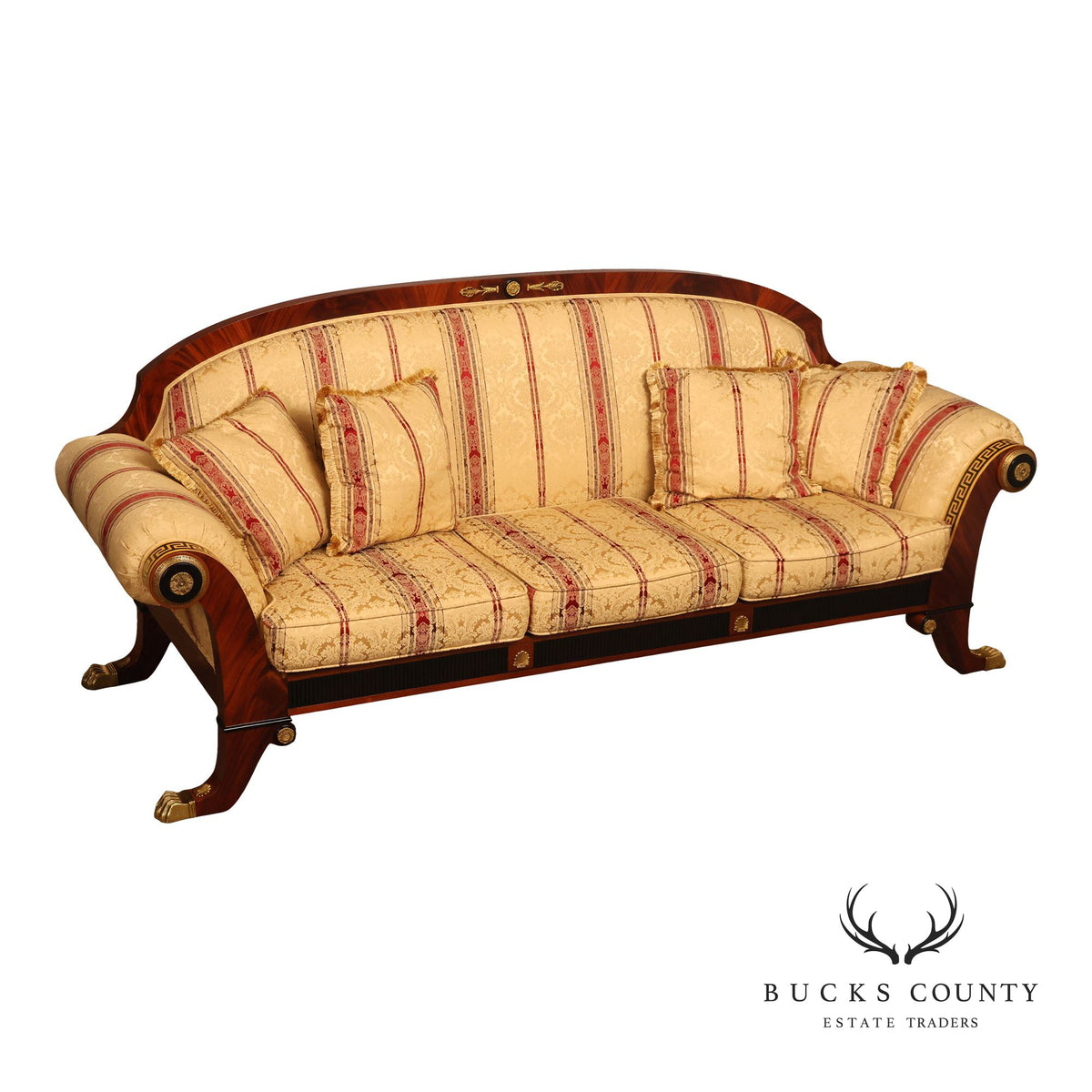 Versace Infinity Gigasso Empire Style Upholstered Sofa