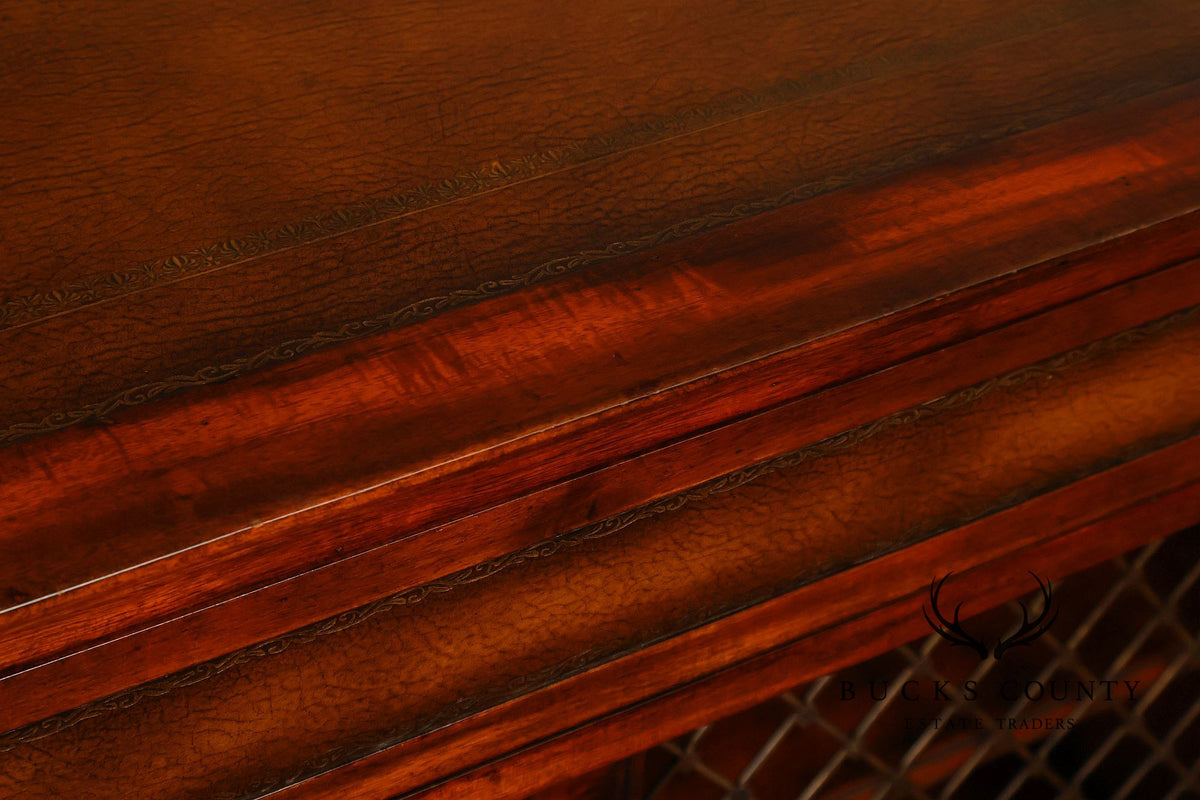 John-Richard Regency Style Leather Top Server Cabinet