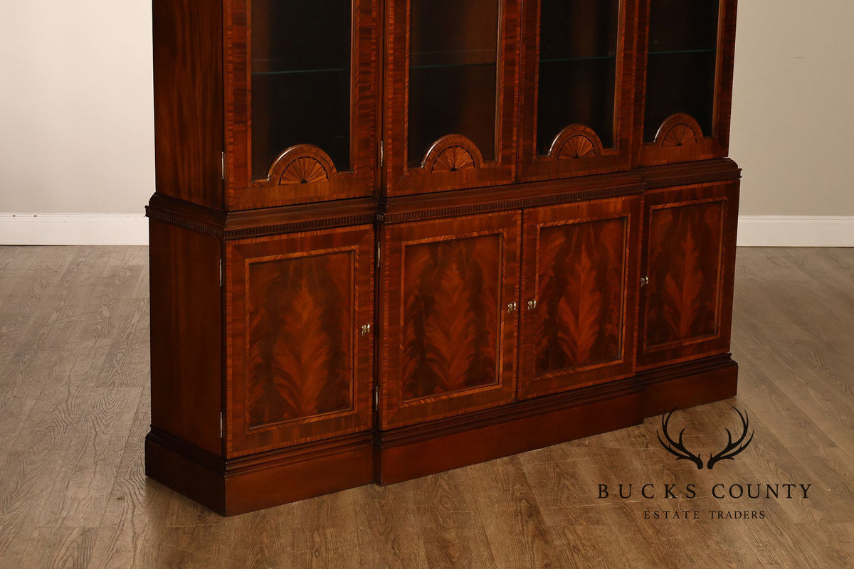 Councill Craftsmen Mahogany Breakfront China Cabinet