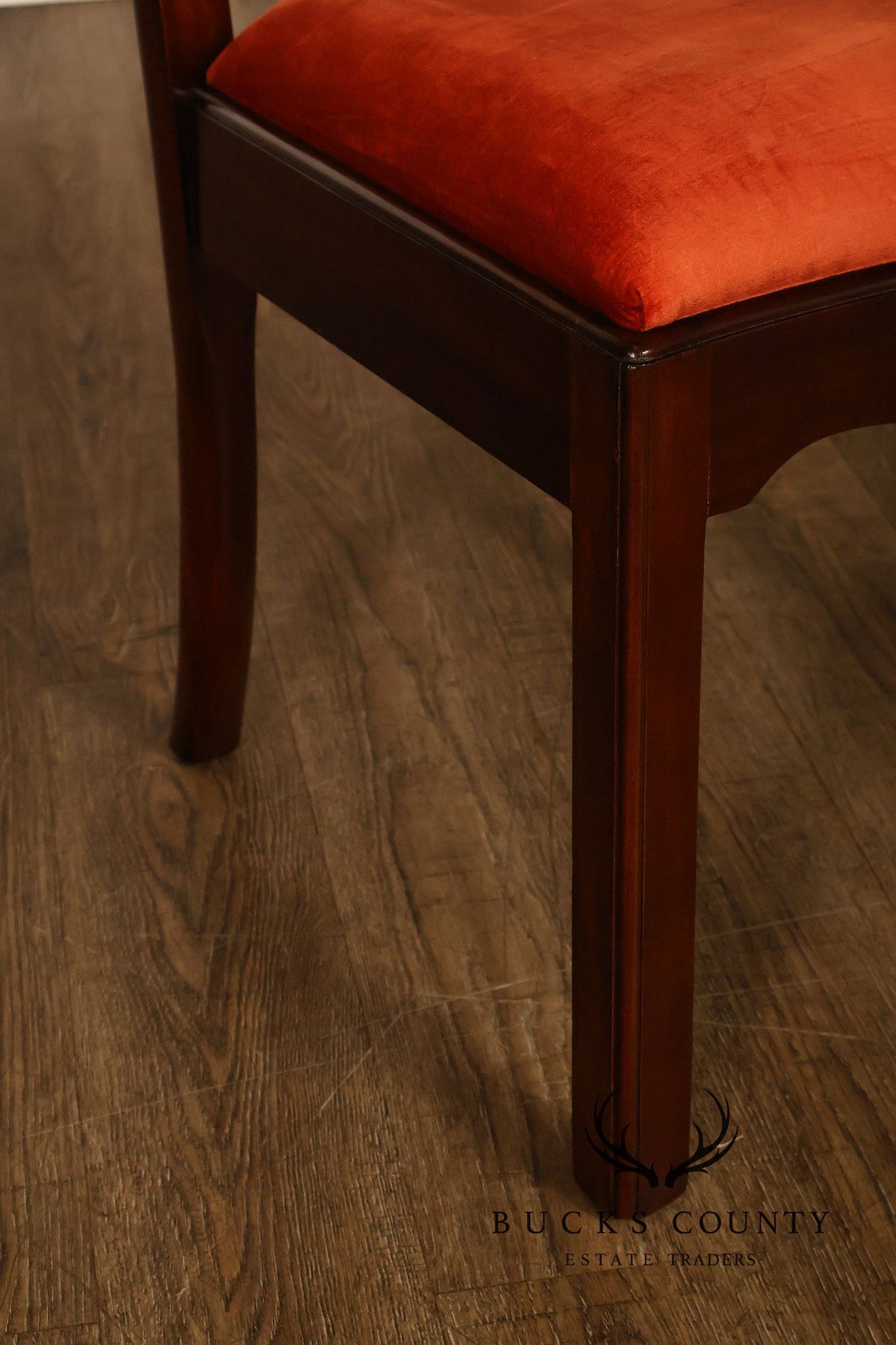 Maitland-Smith Set Of Eight Chippendale Style Mahogany Dining Chairs