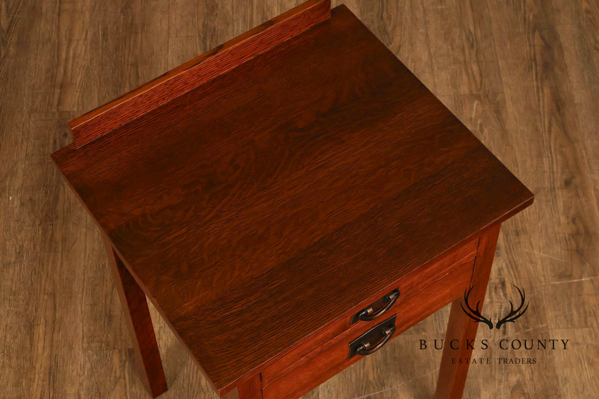 Stickley Mission Collection Pair Of Oak Nightstands
