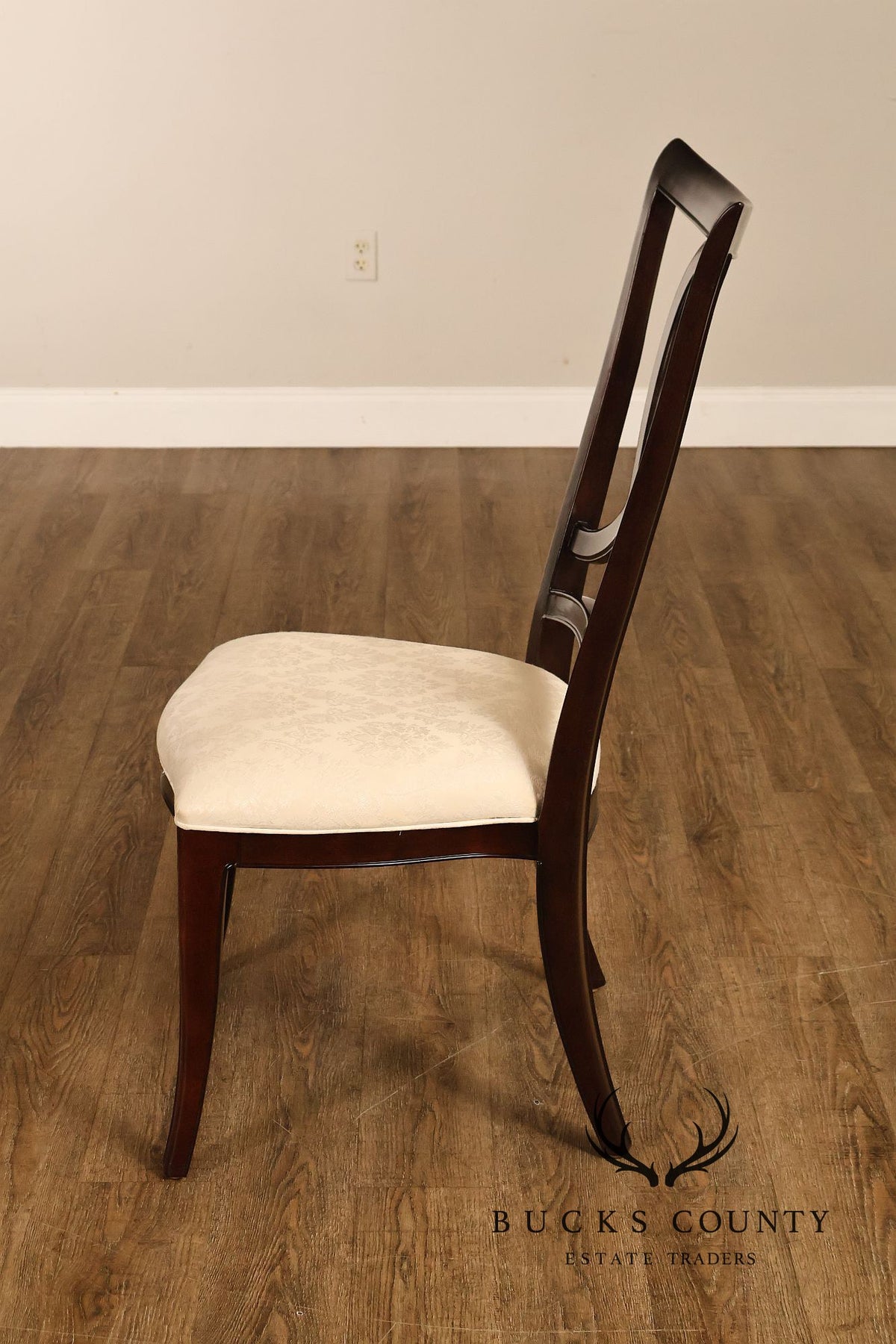 Thomasville Transitional Style Set of Eight Loop Back Dining Chairs