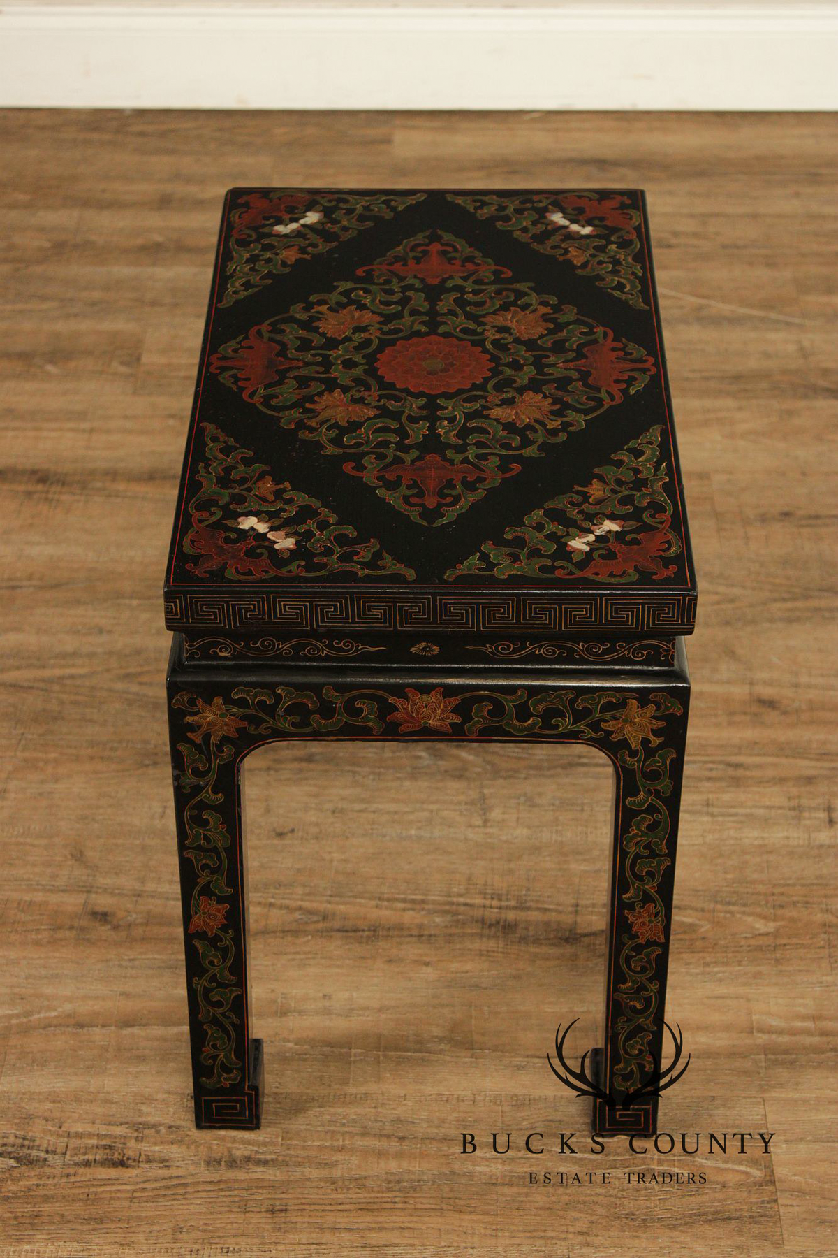 Vintage Asian Lacquered Coffee or Side Table