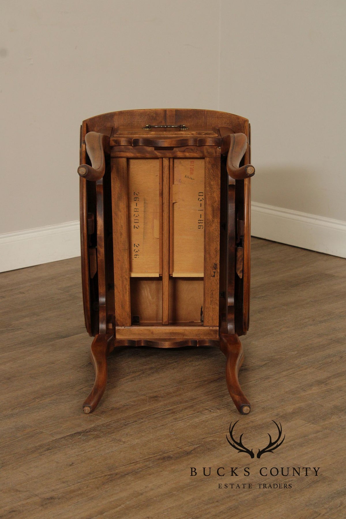 Ethan Allen 'Country French' One-Drawer Pembroke Table