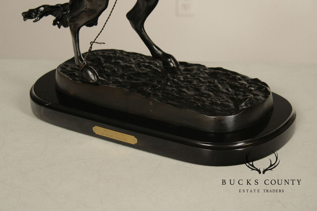 Frederic Remington Bronze Statue, 'Bronco Buster'