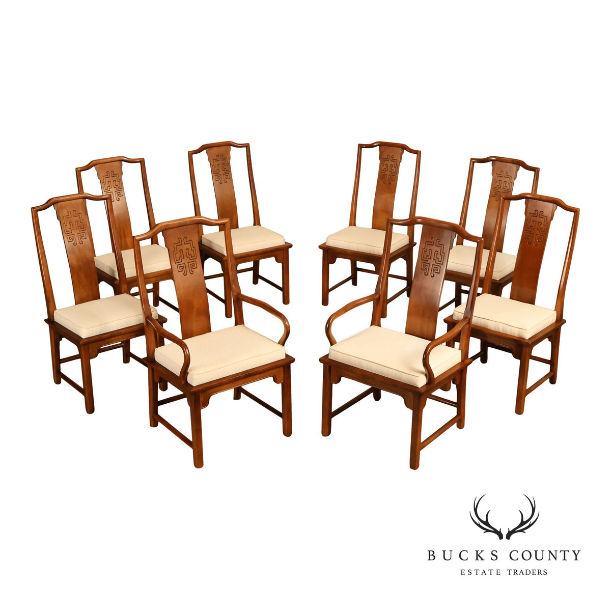 Century Furniture Chin Hua Set Of Eight Dining Chairs