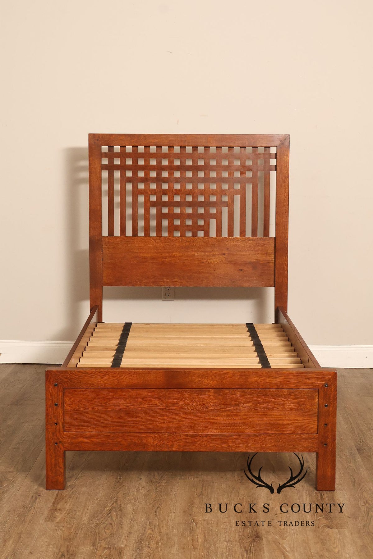 Stickley Antiquities Collection Mission Oak Twin Bed