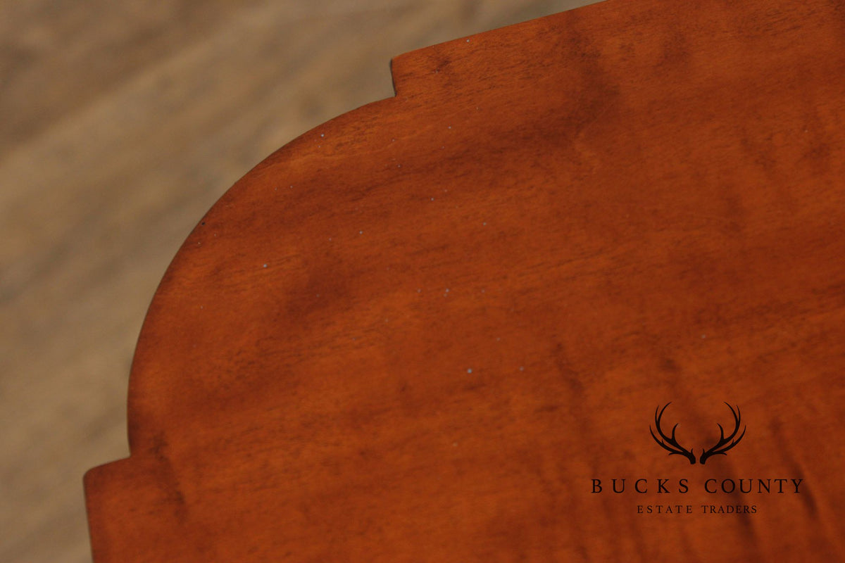 Eldred Wheeler Early American Style Tiger Maple Candlestand