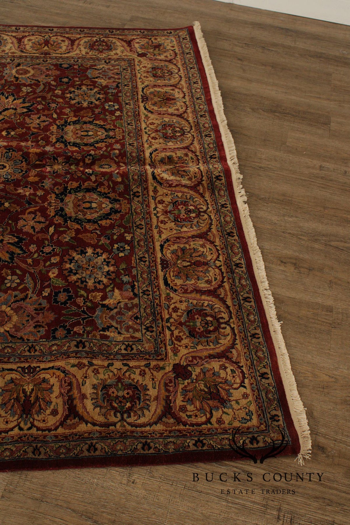 Indo Kashan Handmade 6' X 9' Wool Area Rug