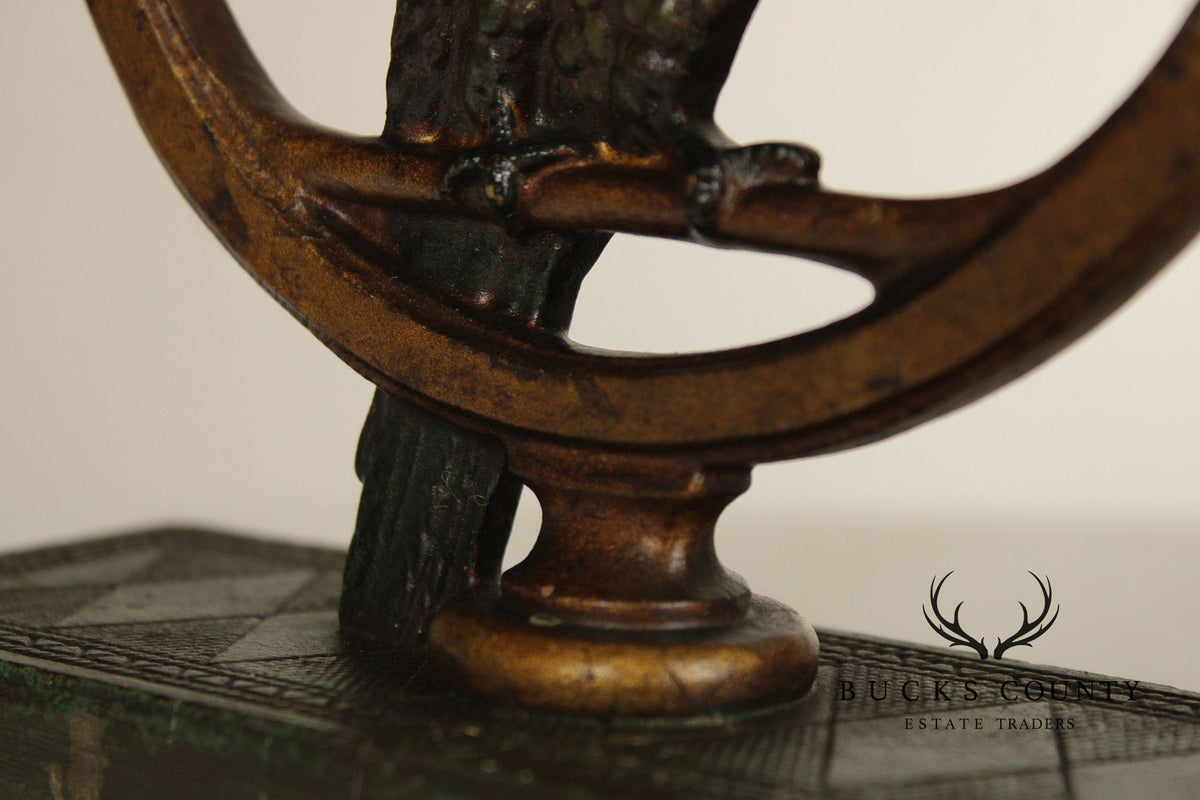 Bradley & Hubbard Art Deco Cast Iron Door Stop