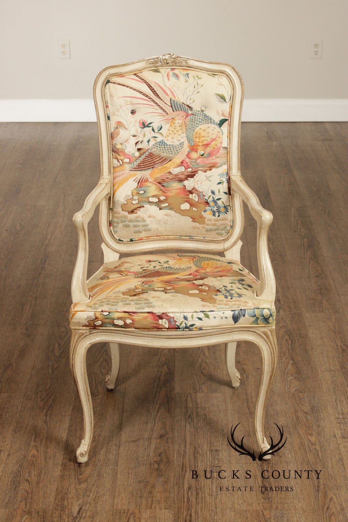Henredon French Louis XV Style Vintage Set of Six Cane Back Dining Chairs