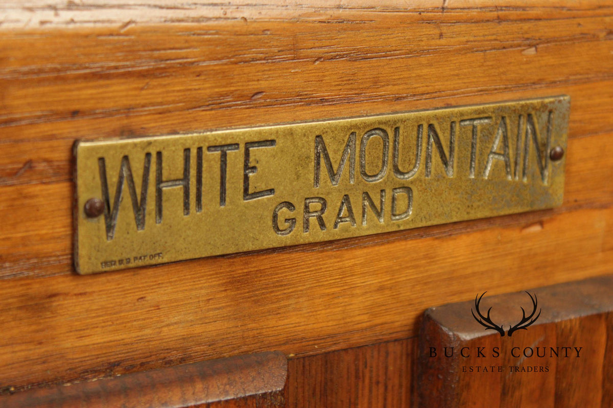 White Mountain Antique Oak Ice Box Refrigerator Cabinet