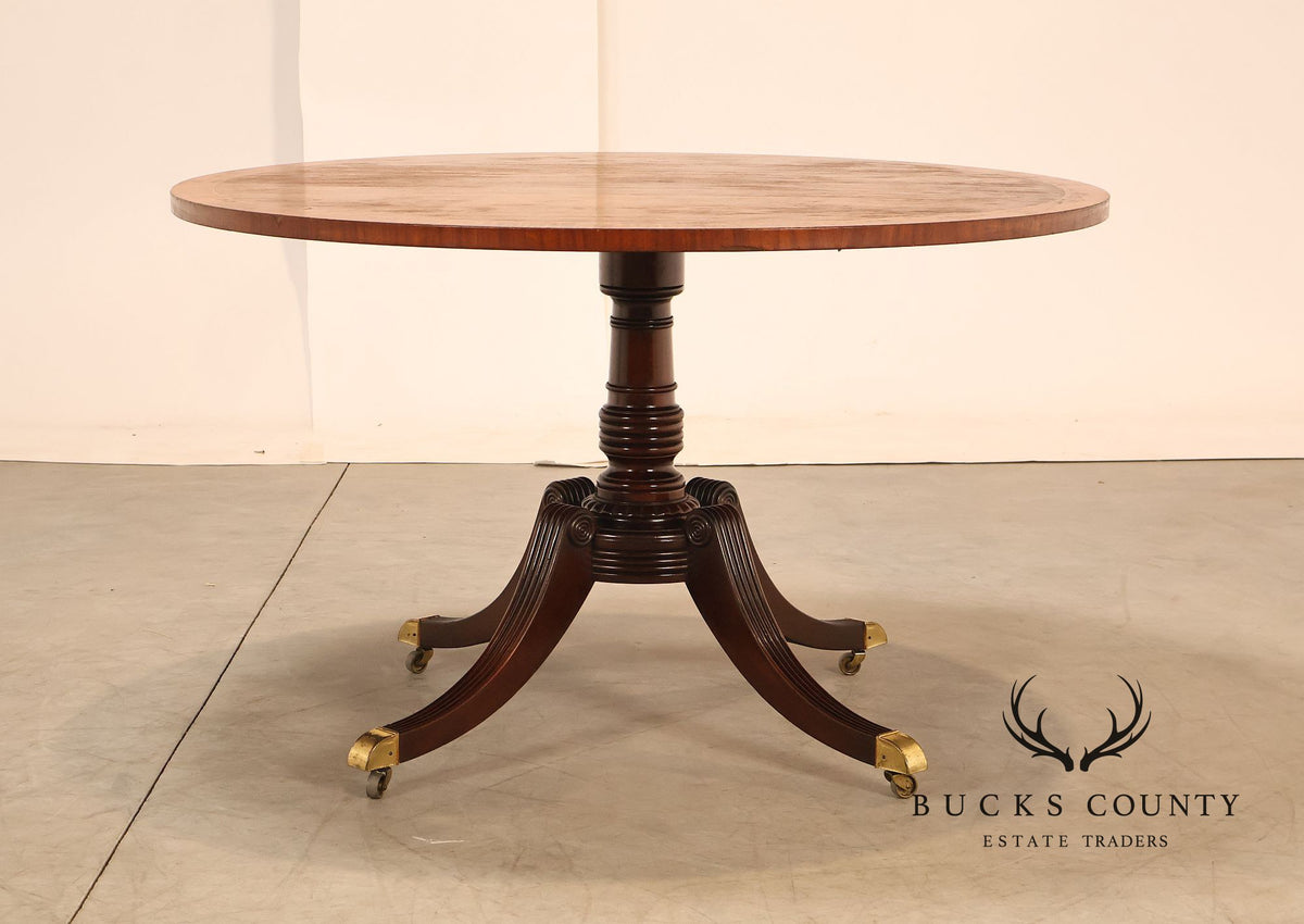 Baker Furniture 'Collectors Edition' Round Mahogany Pedestal Dining Table