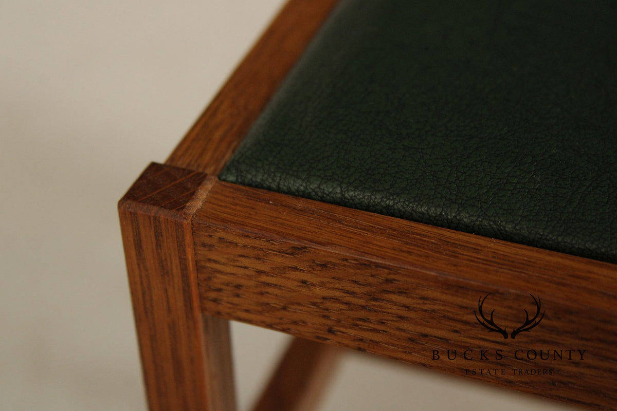 Stickley T.C. Timber Doll House Furniture Set of Four Miniature Oak Spindle Dining Chairs
