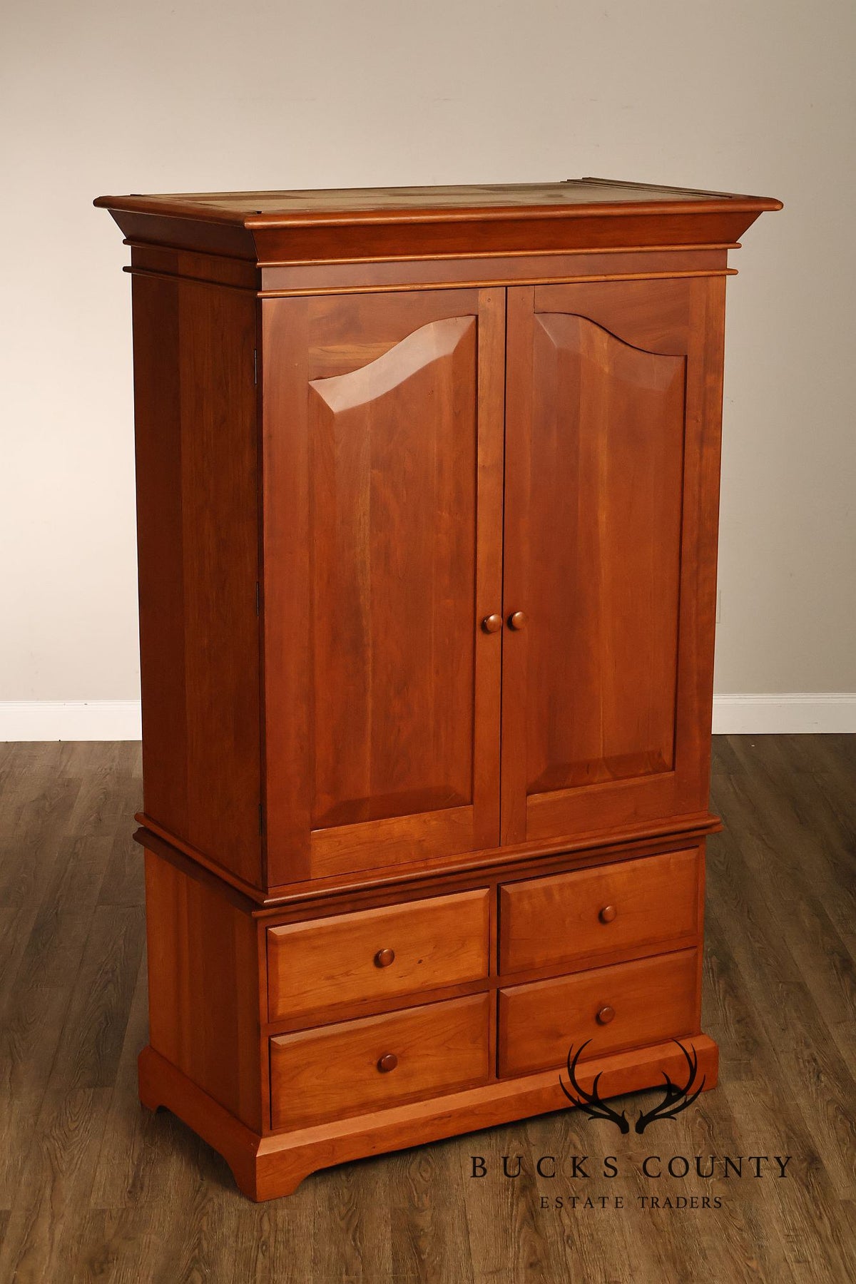 Hunt Country Furniture Cherry Two Door Armoire