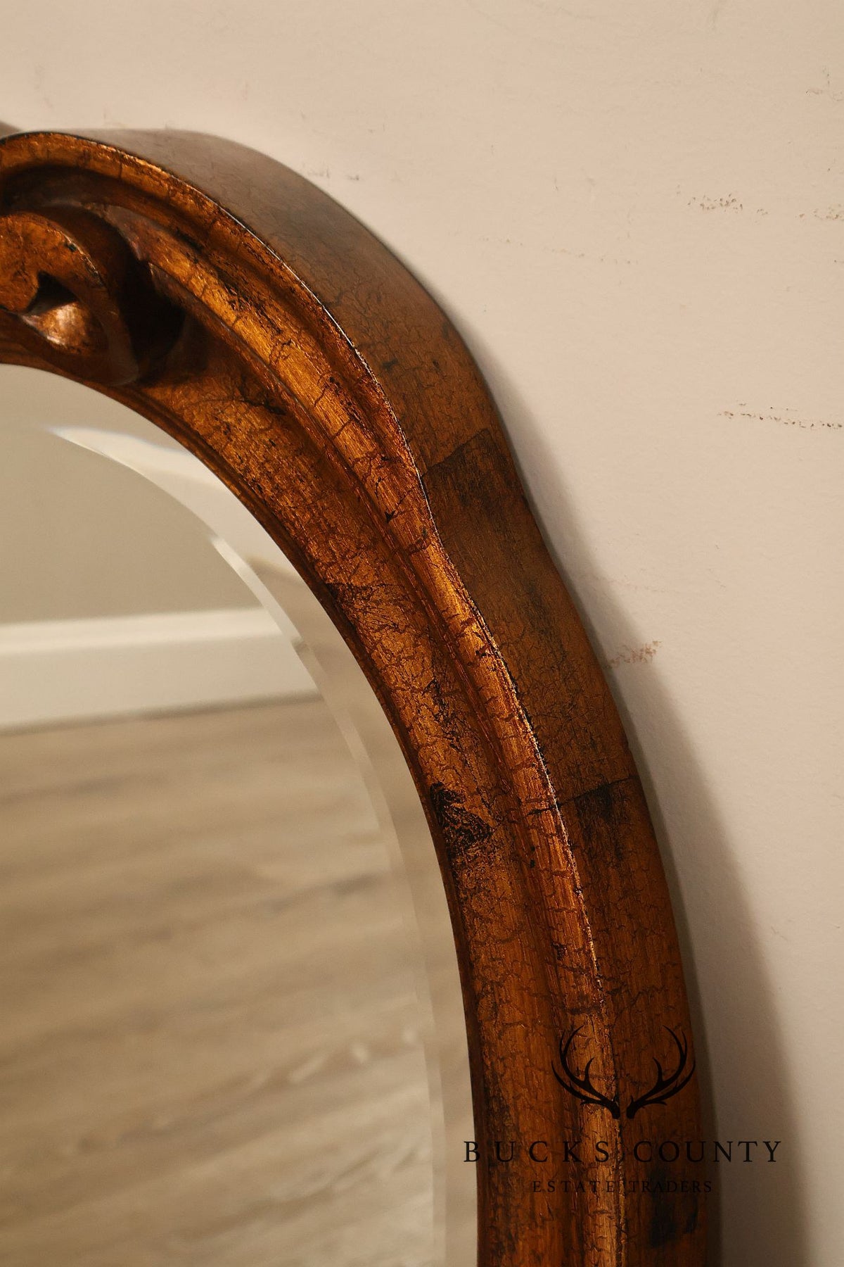 Carolina Mirror Oval Giltwood Wall Mirror
