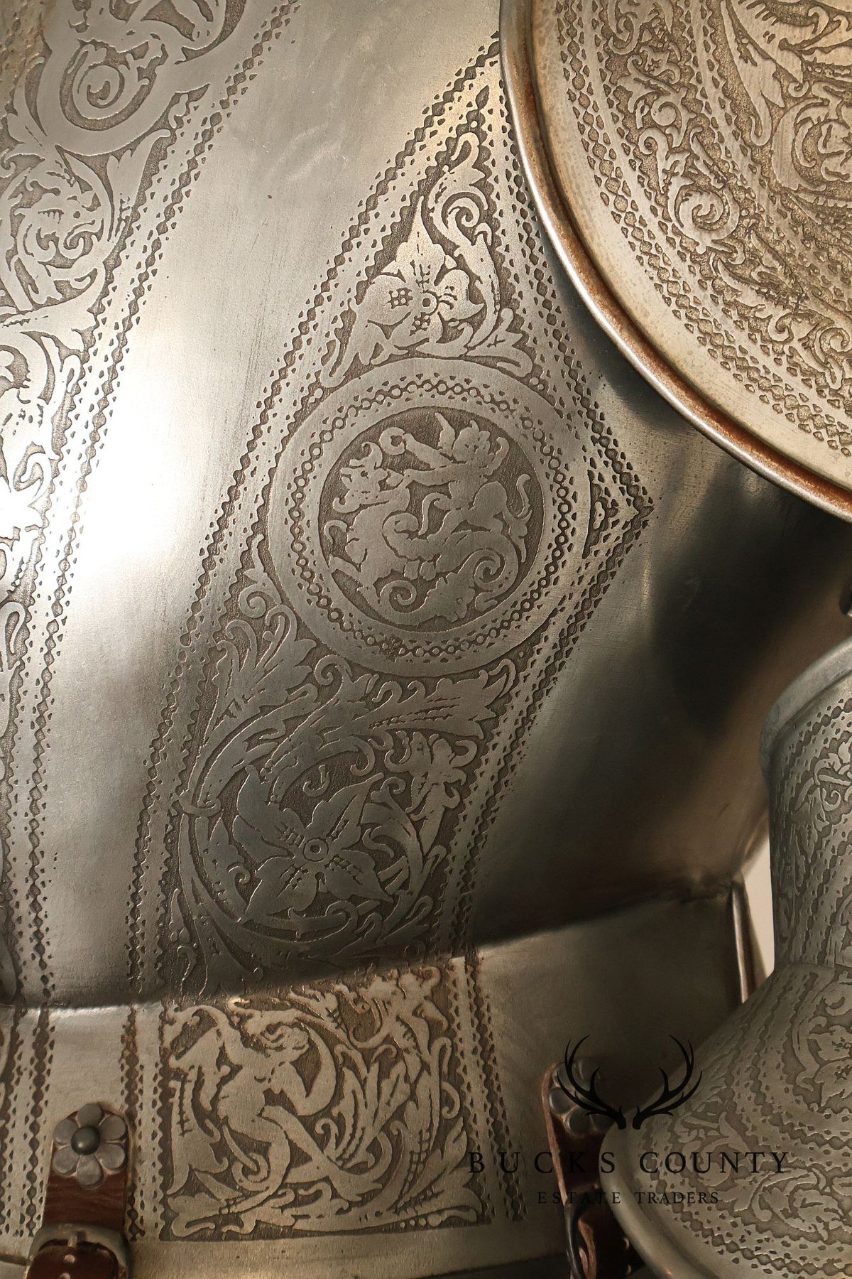 Marto Toledo Spanish Engraved Full Suit of Armor with Sword