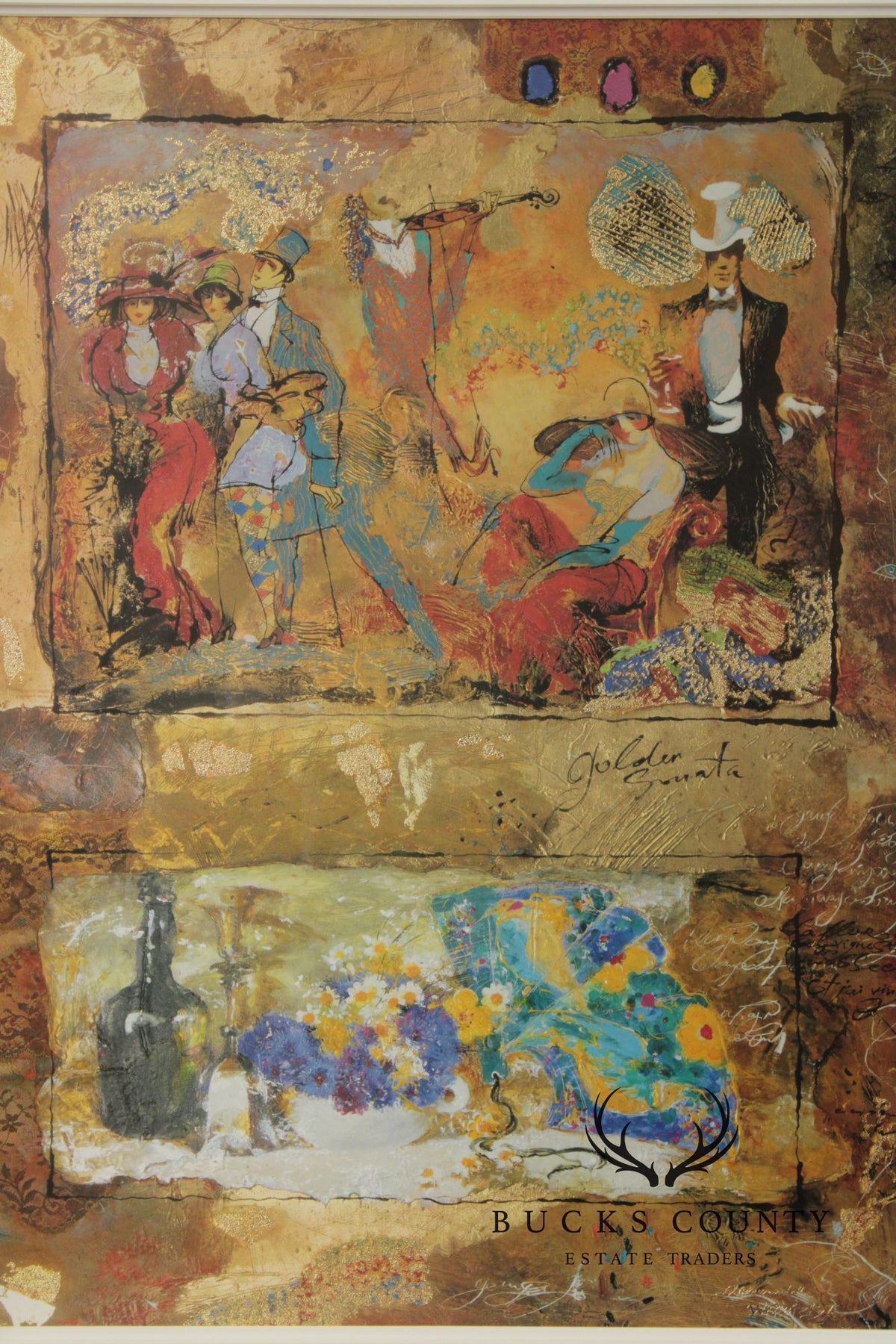 Alexander Wissotzky Framed Print, 'Golden Sonata'