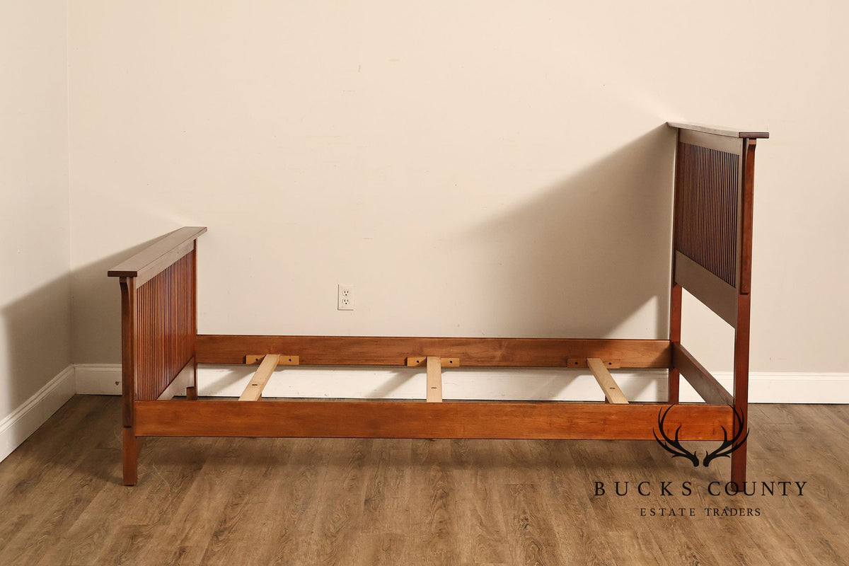 Stickley Mission Collection Queen Size Cherry Spindle Bed