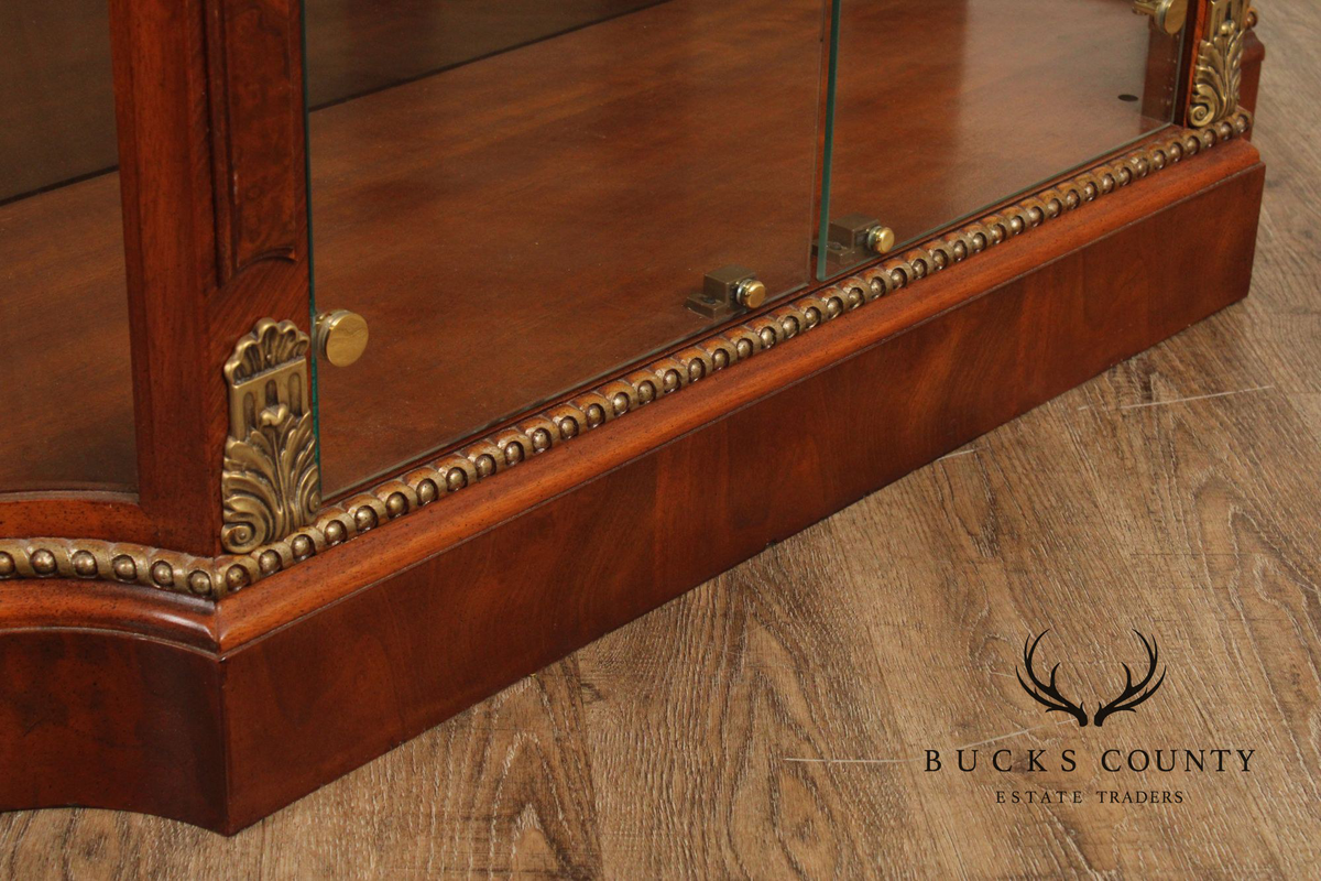 Henredon 'Grand Provenance' Walnut Display Cabinet