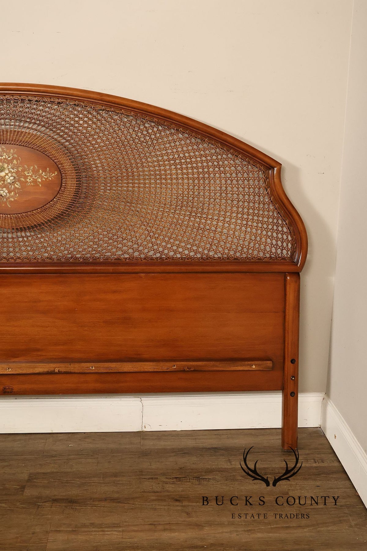 Medea 'Raggio Di Sole' Caned Queen Headboard