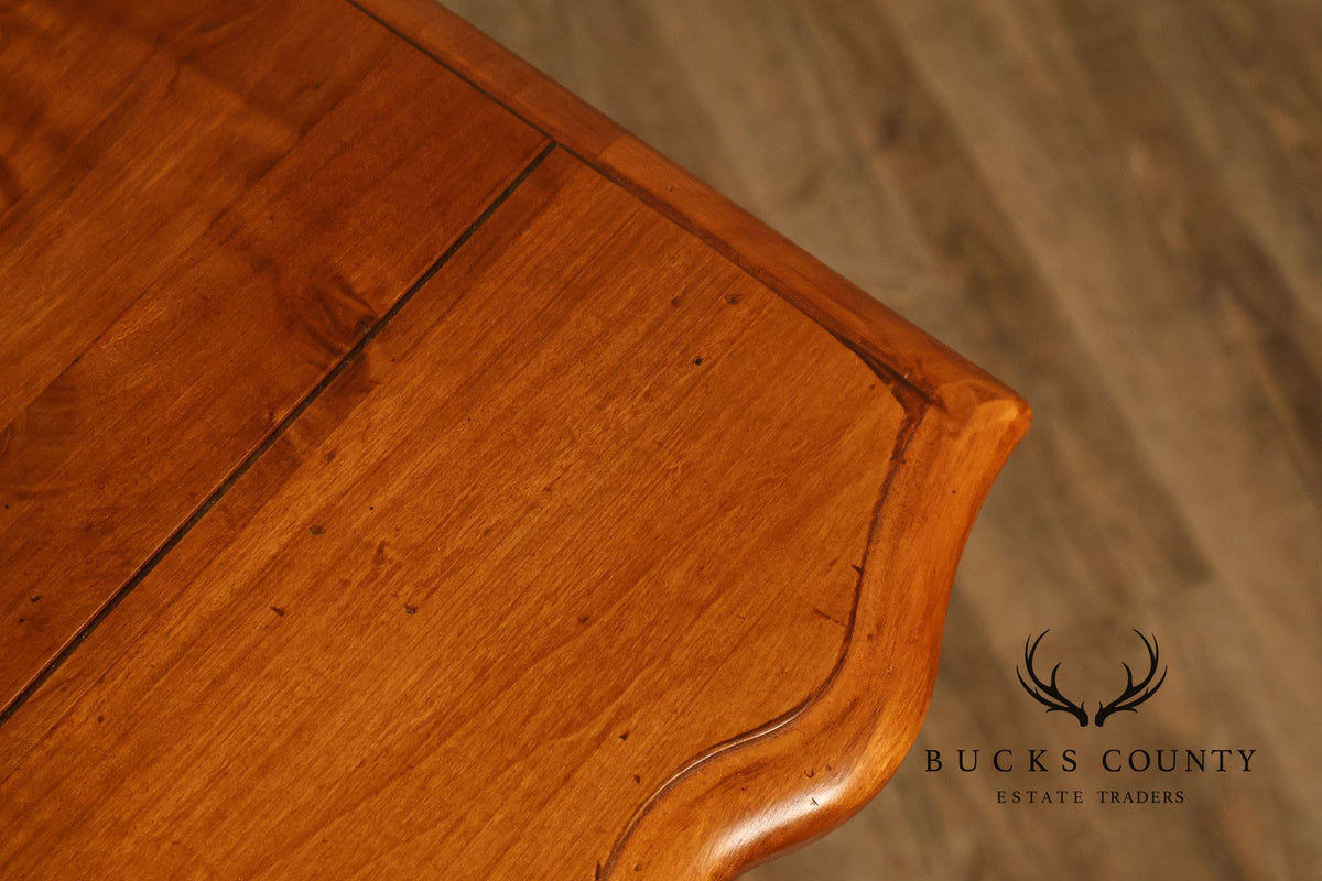 Ethan Allen French Country Style 'Legacy' Maple Bowfront Server
