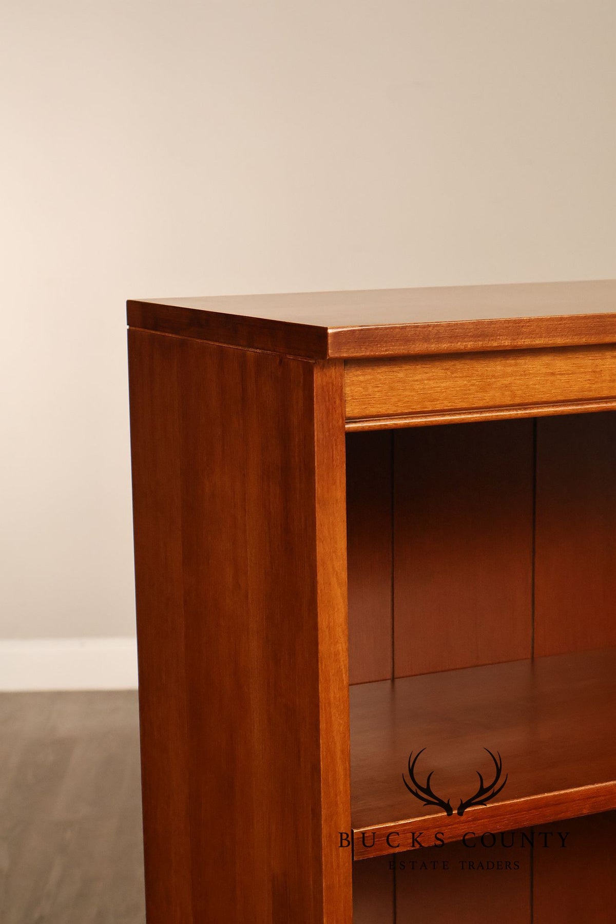 Ethan Allen 'Country Colors' Pair Of Maple Open Bookcases