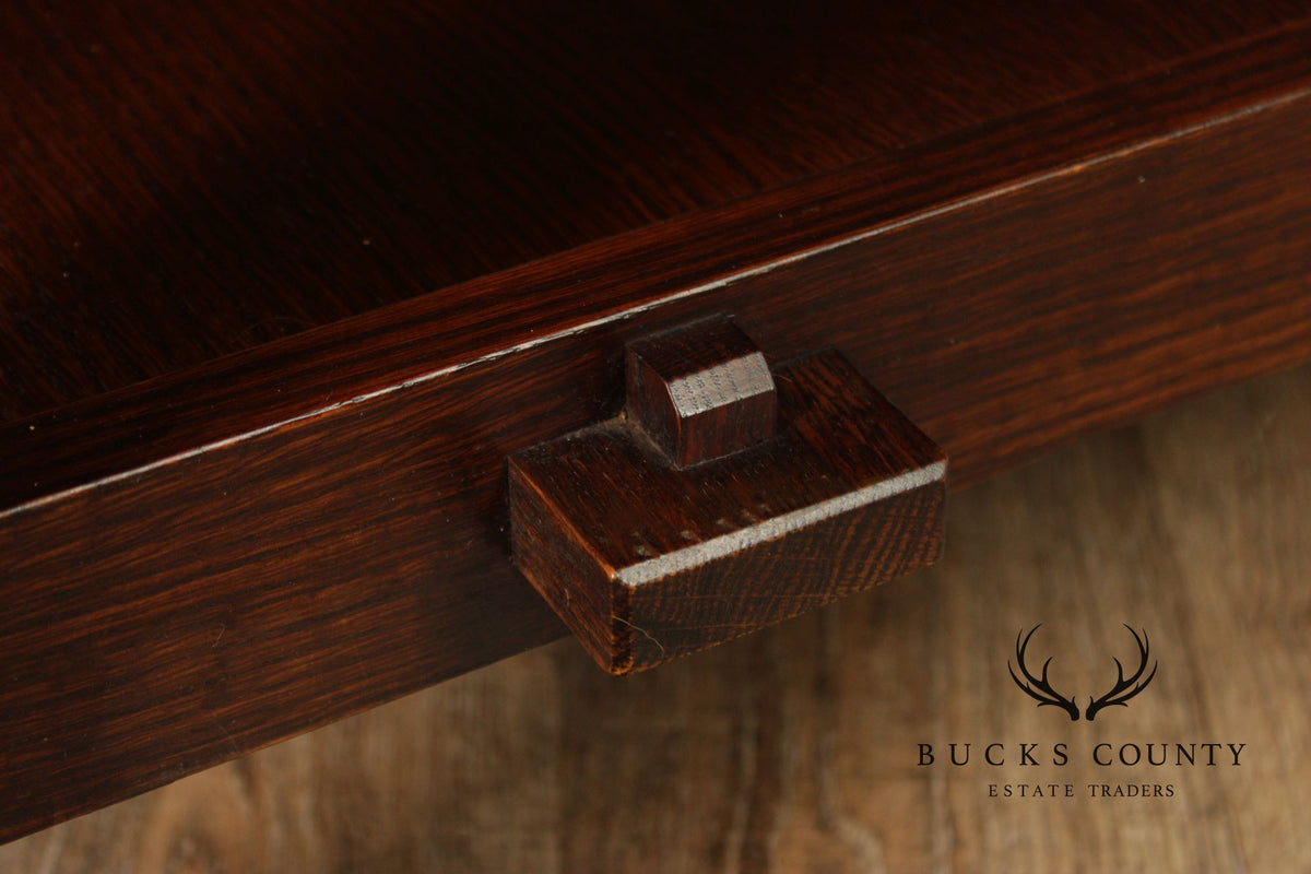 Stickley Mission Collection Oak Tile Top Coffee Table