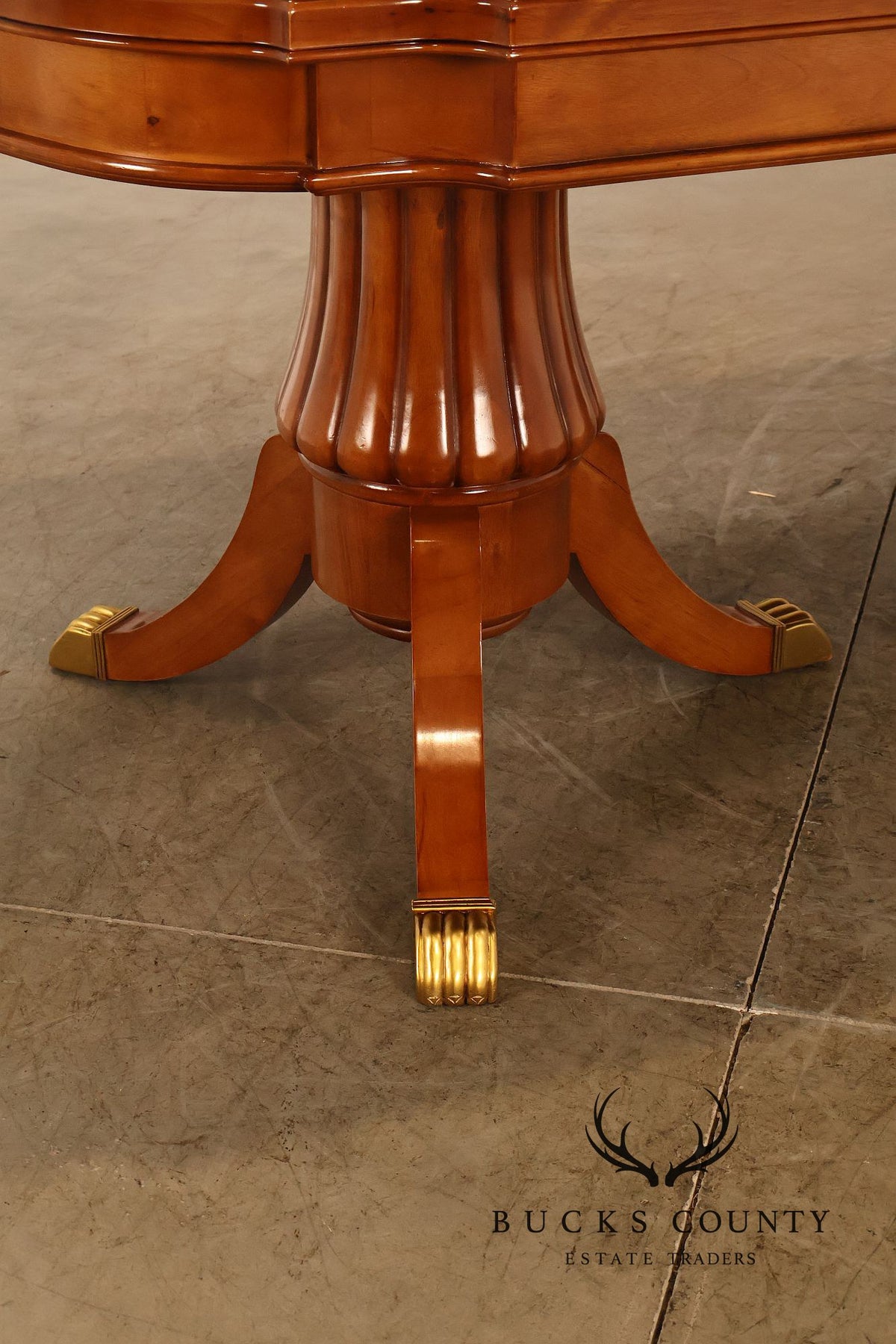 Georgian Style Double Pedestal Mahogany Dining Table