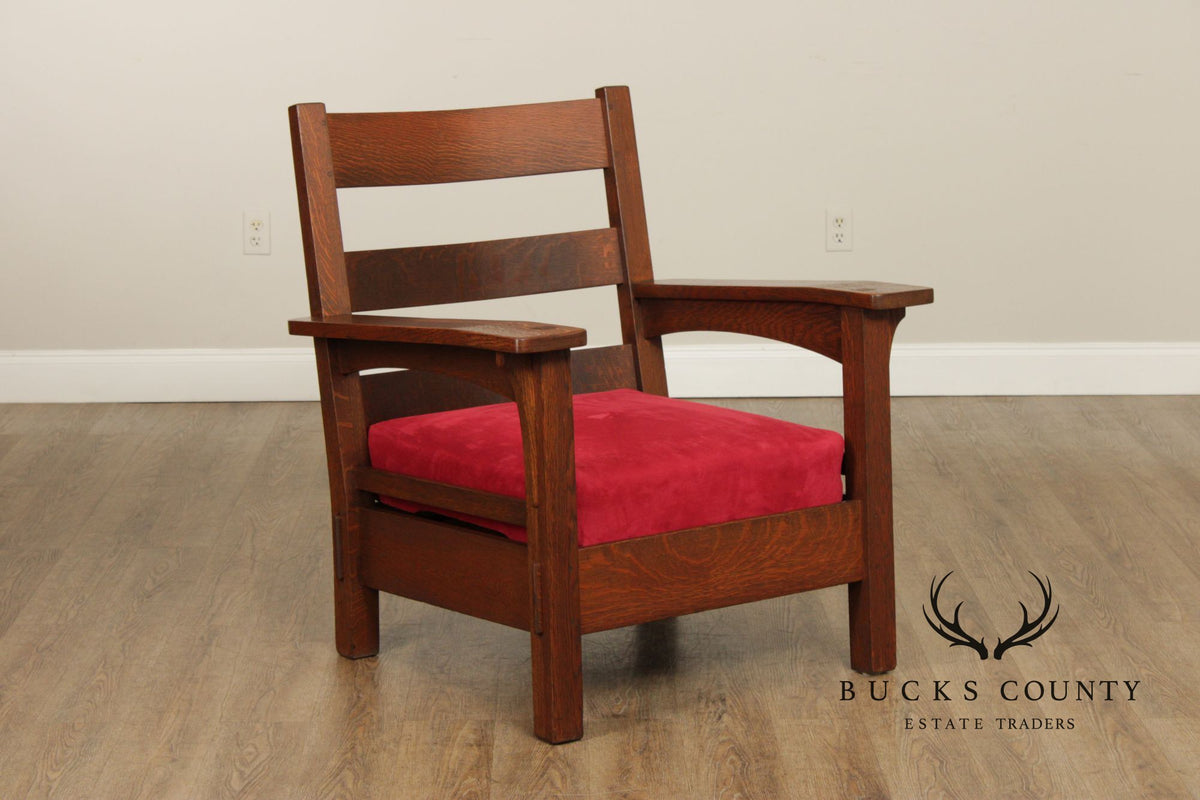 Charles Stickley Antique Mission Oak Armchair