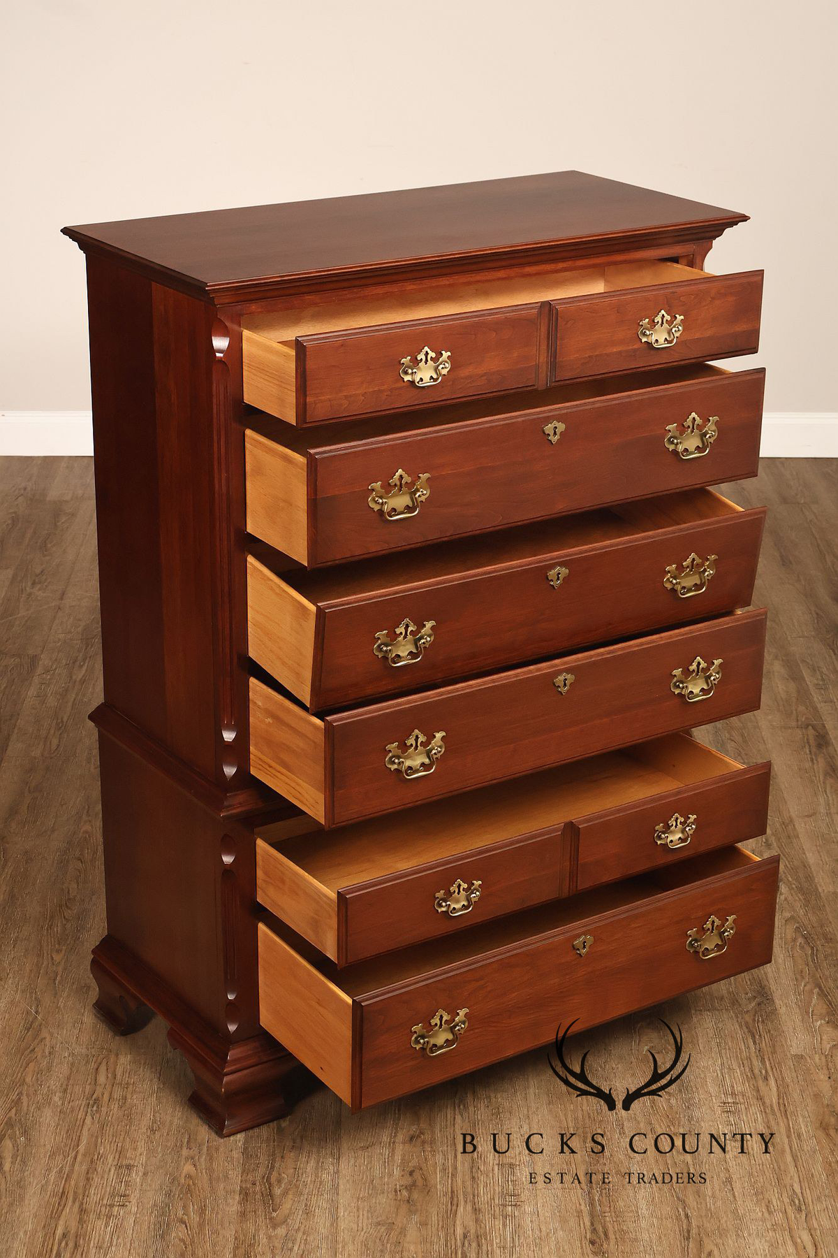 Pennsylvania House Traditional Style Cherry Chest On Chest