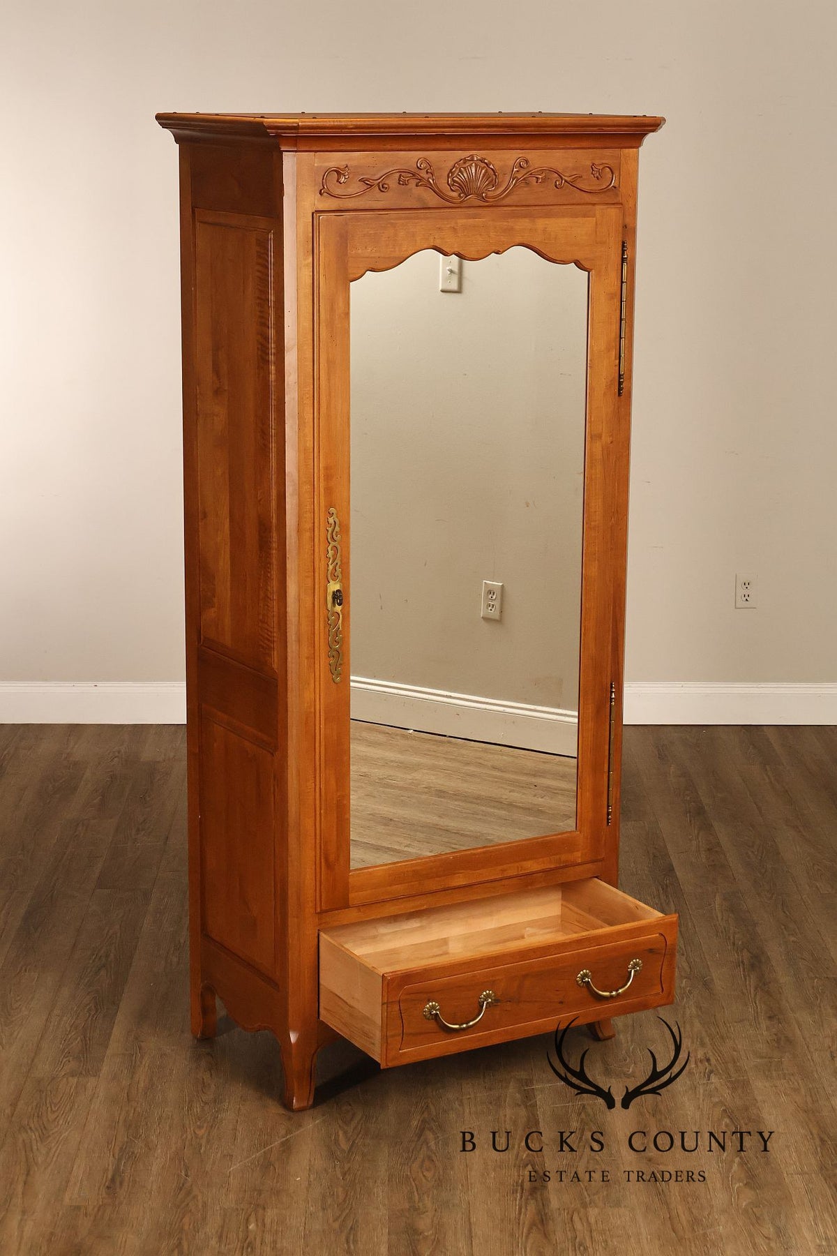 Ethan Allen 'Legacy' French Country Style Maple Armoire